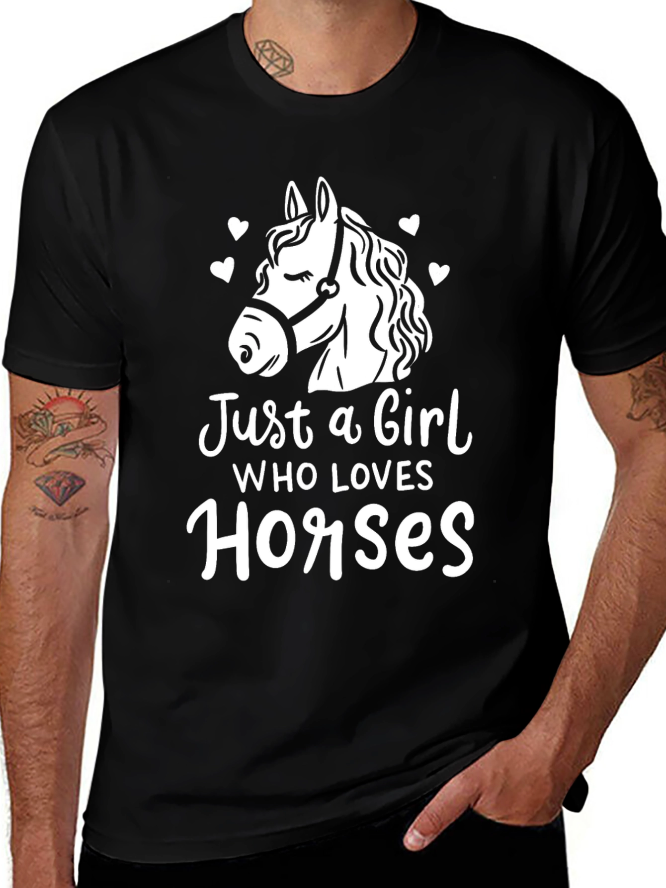 Just a Girl Who Loves Horses Tee