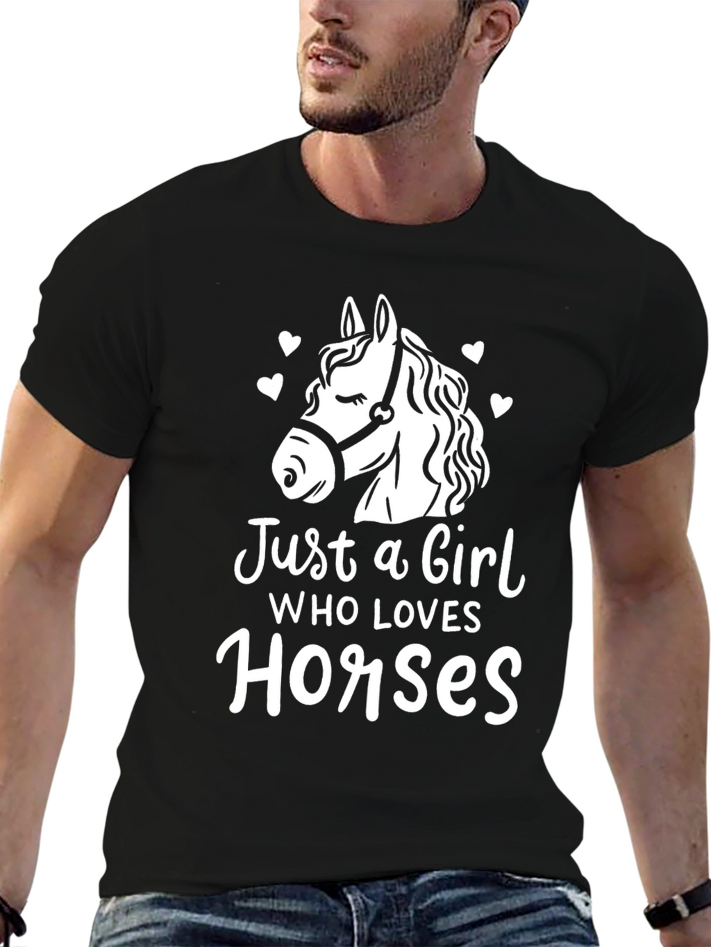 Just a Girl Who Loves Horses Tee