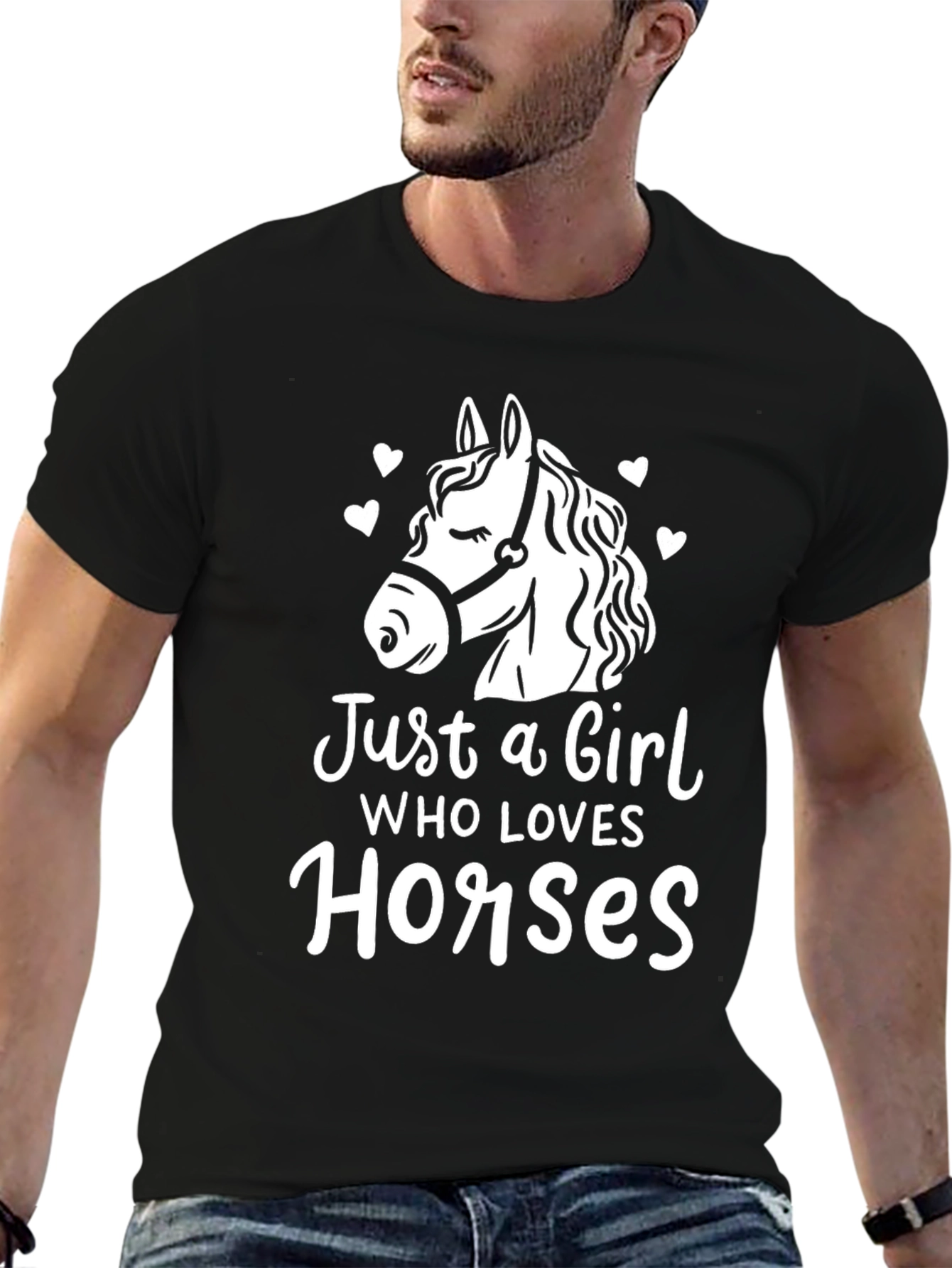 Just a Girl Who Loves Horses Tee