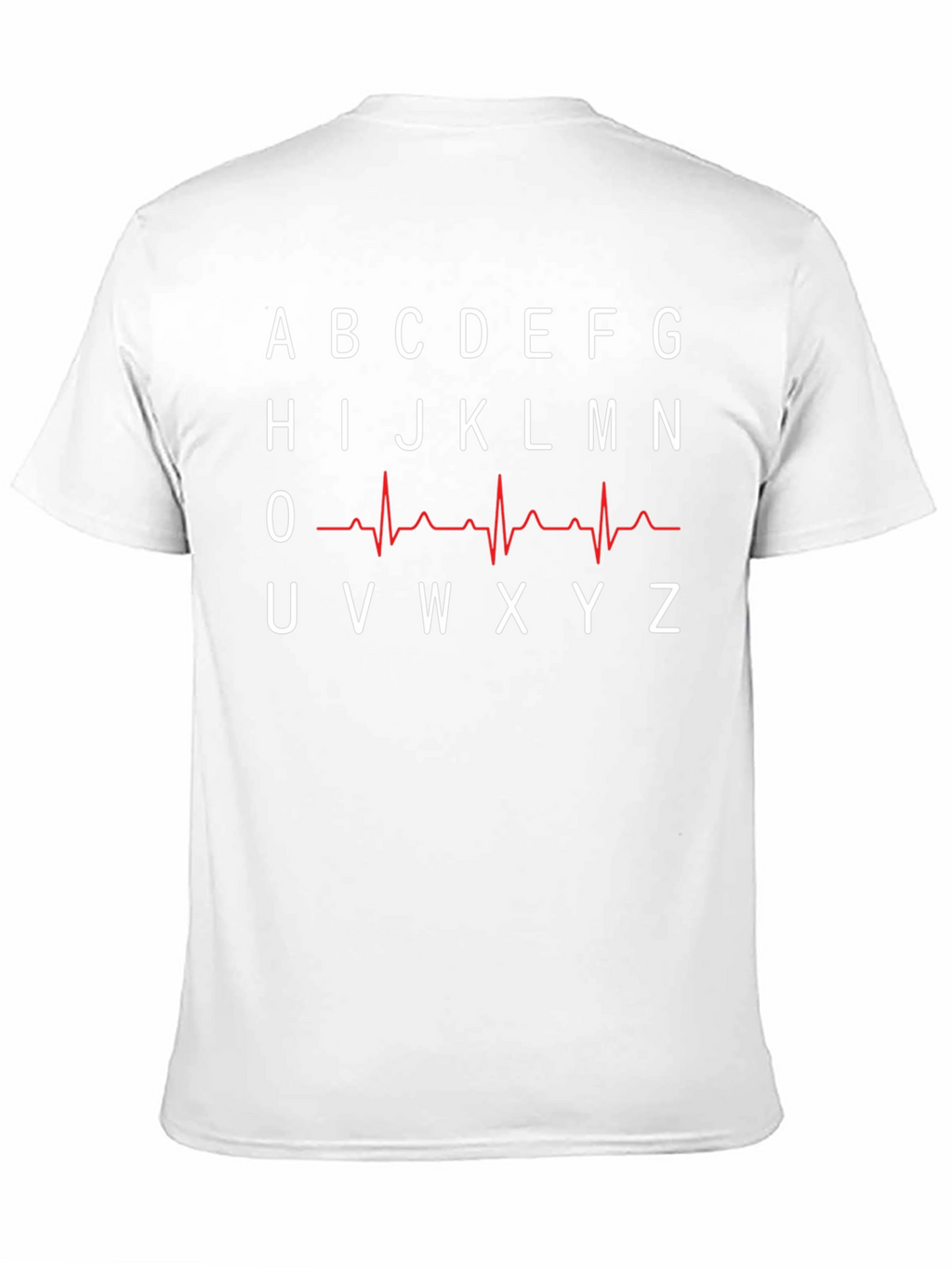 ECG Alphabet Graphic Tee - Cool Medical Shirt
