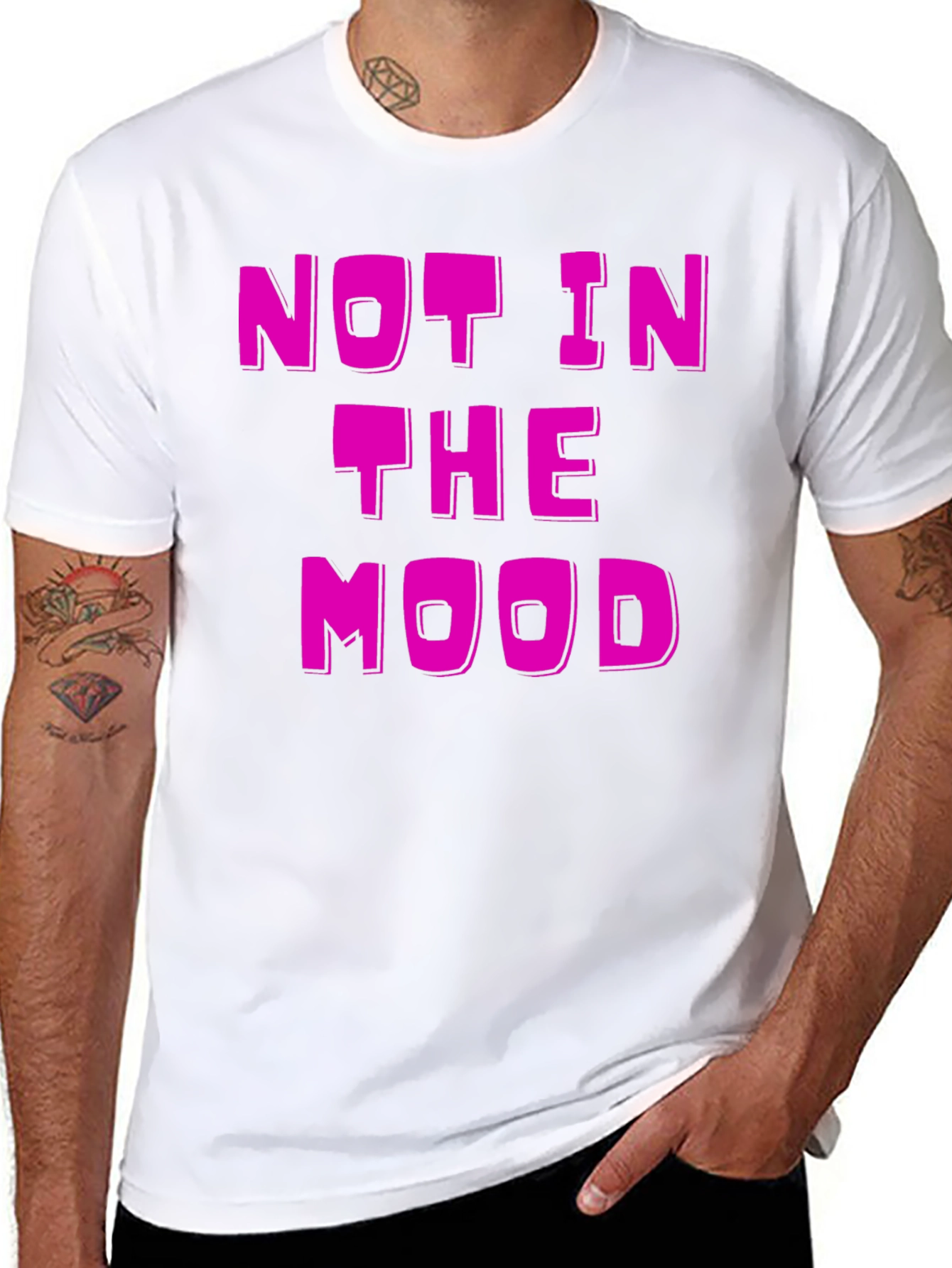 Not in the Mood Black T-Shirt
