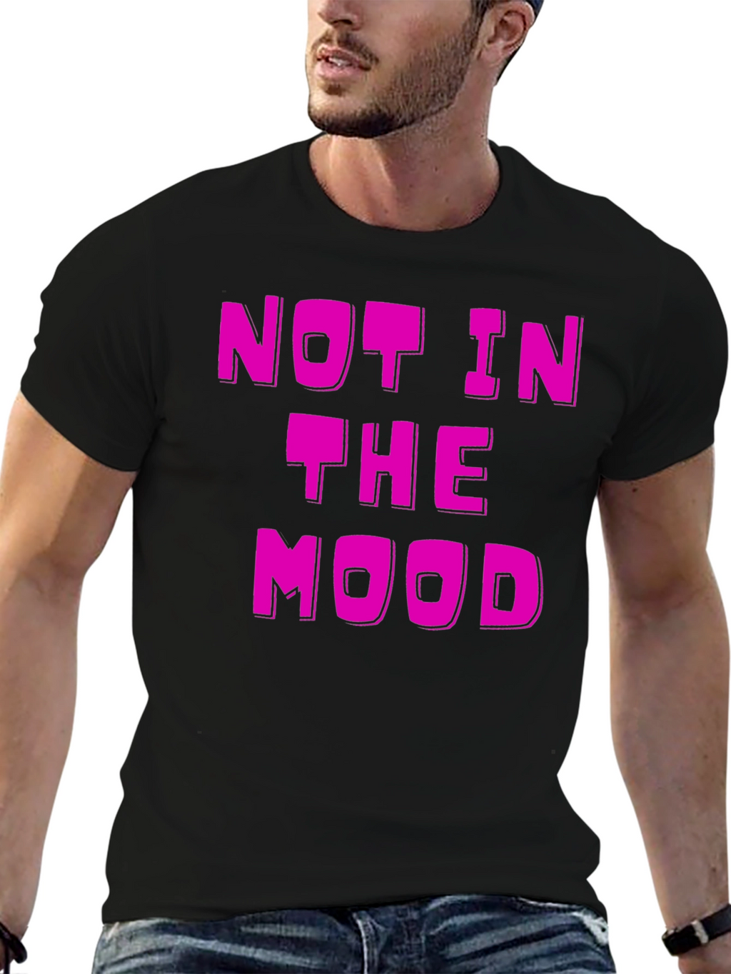 Not in the Mood Black T-Shirt