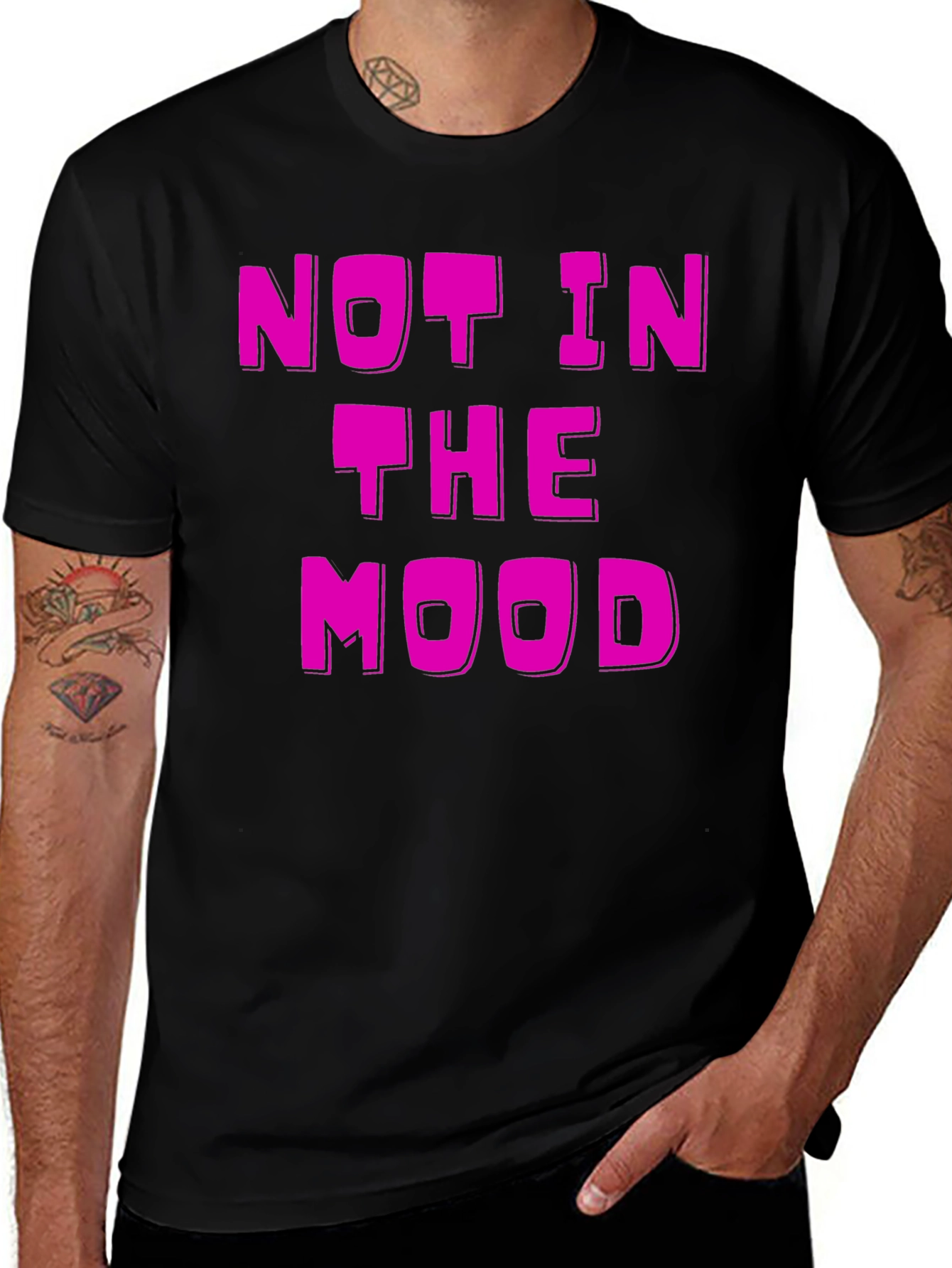 Not in the Mood Black T-Shirt