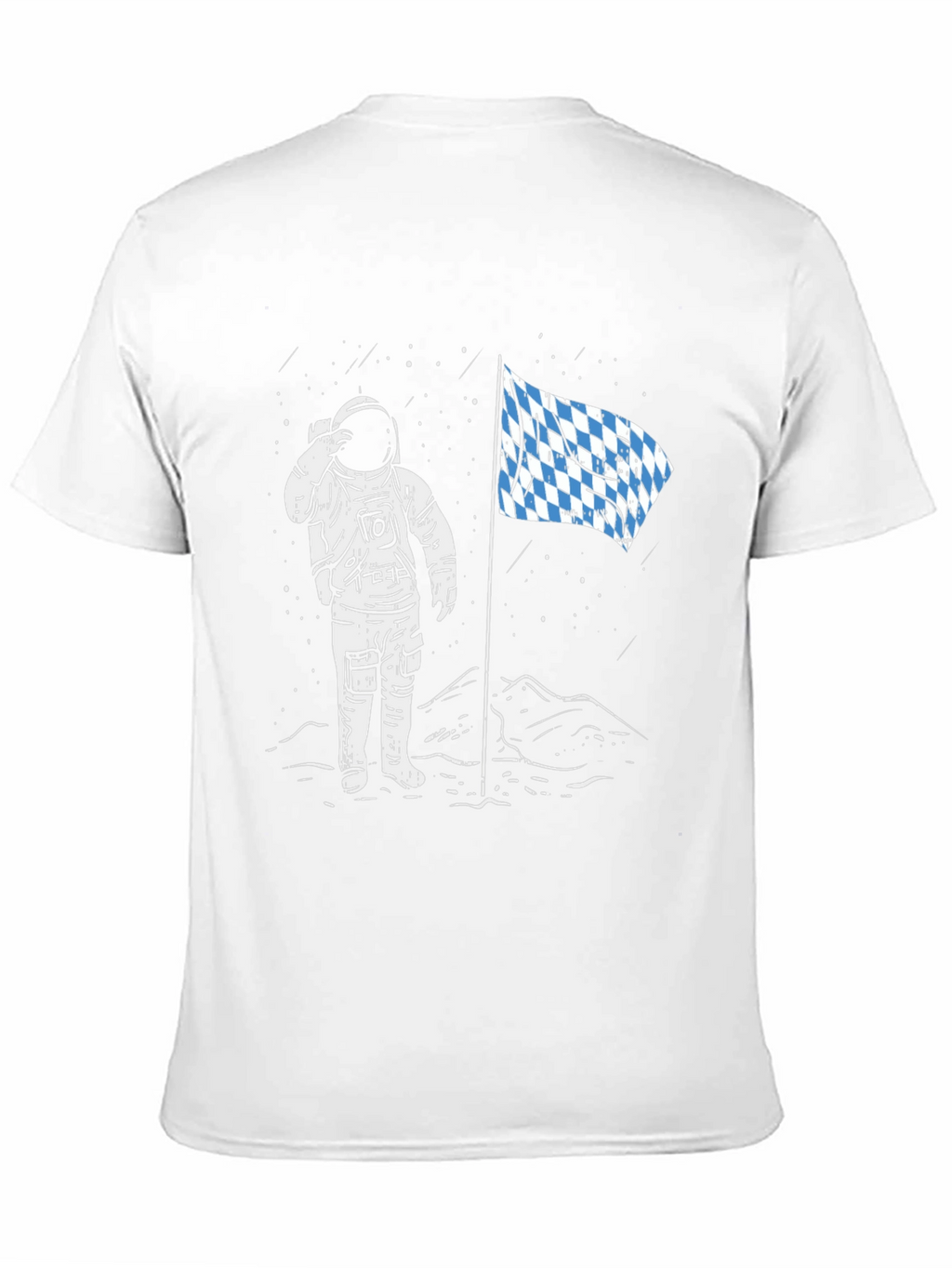 Astronaut Bavarian Flag Graphic Tee