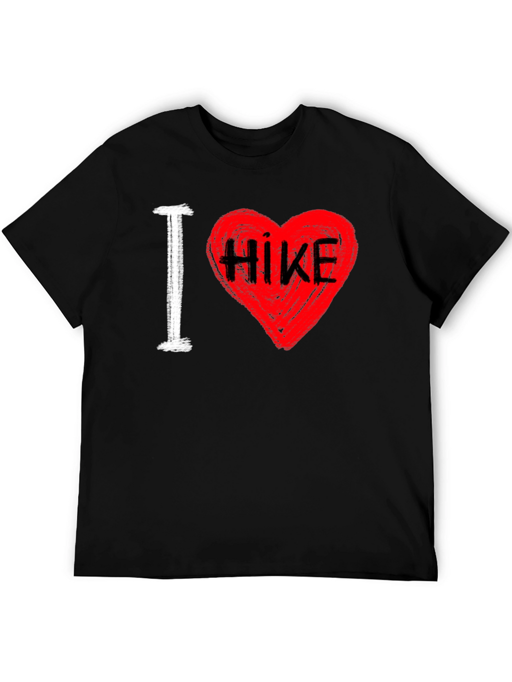 I Love Hiking T-Shirt - Heart Design