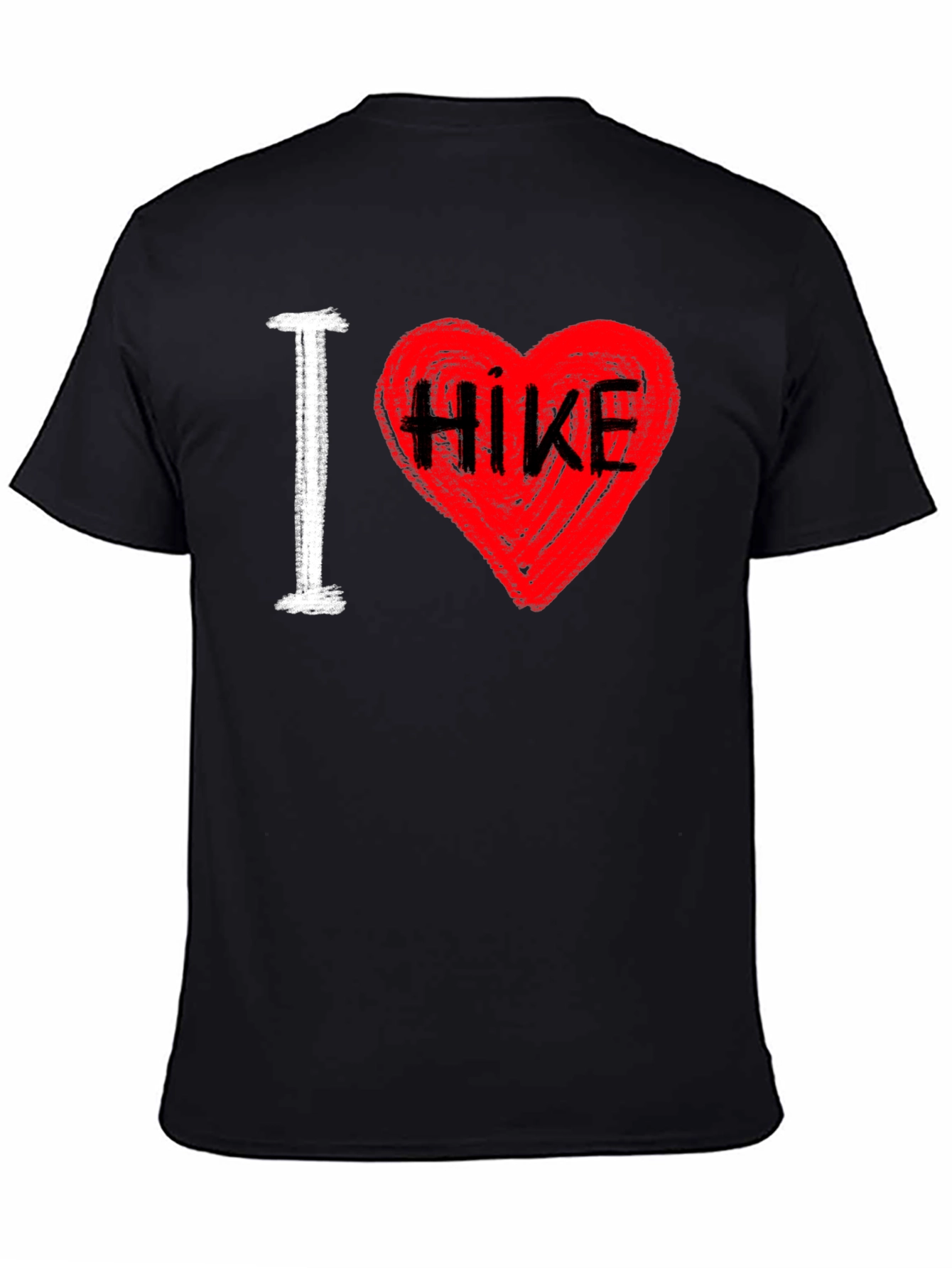 I Love Hiking T-Shirt - Heart Design