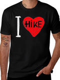 I Love Hiking T-Shirt - Heart Design