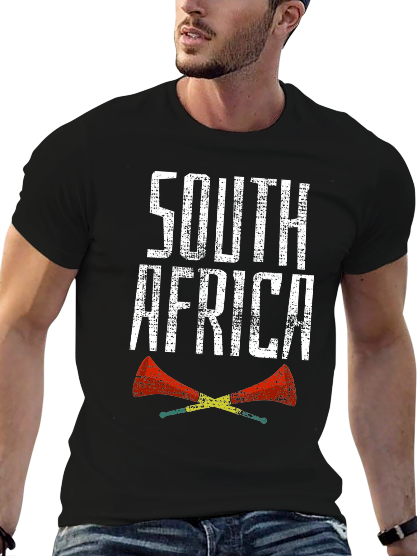South Africa Vuvuzela T-Shirt - Black