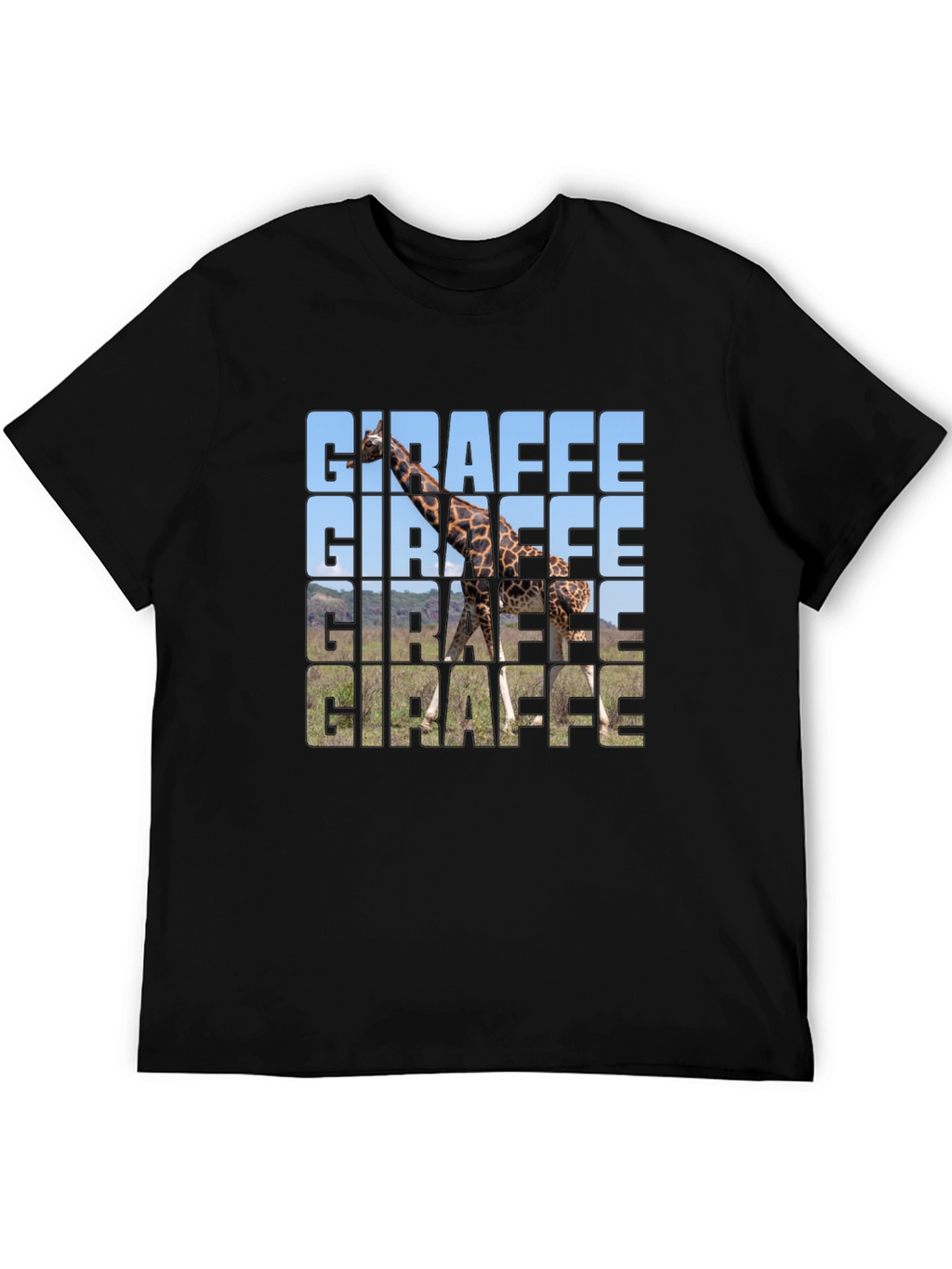 Giraffe Graphic T-Shirt - Trendy Animal Print Tee