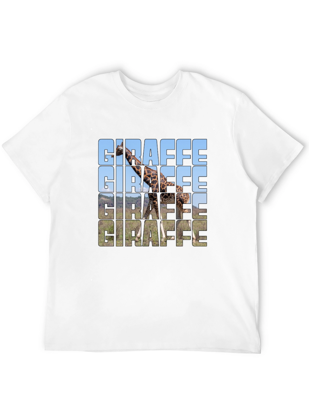 Giraffe Graphic T-Shirt - Trendy Animal Print Tee