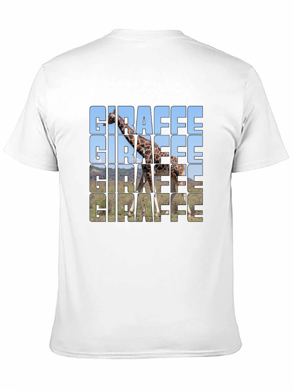 Giraffe Graphic T-Shirt - Trendy Animal Print Tee
