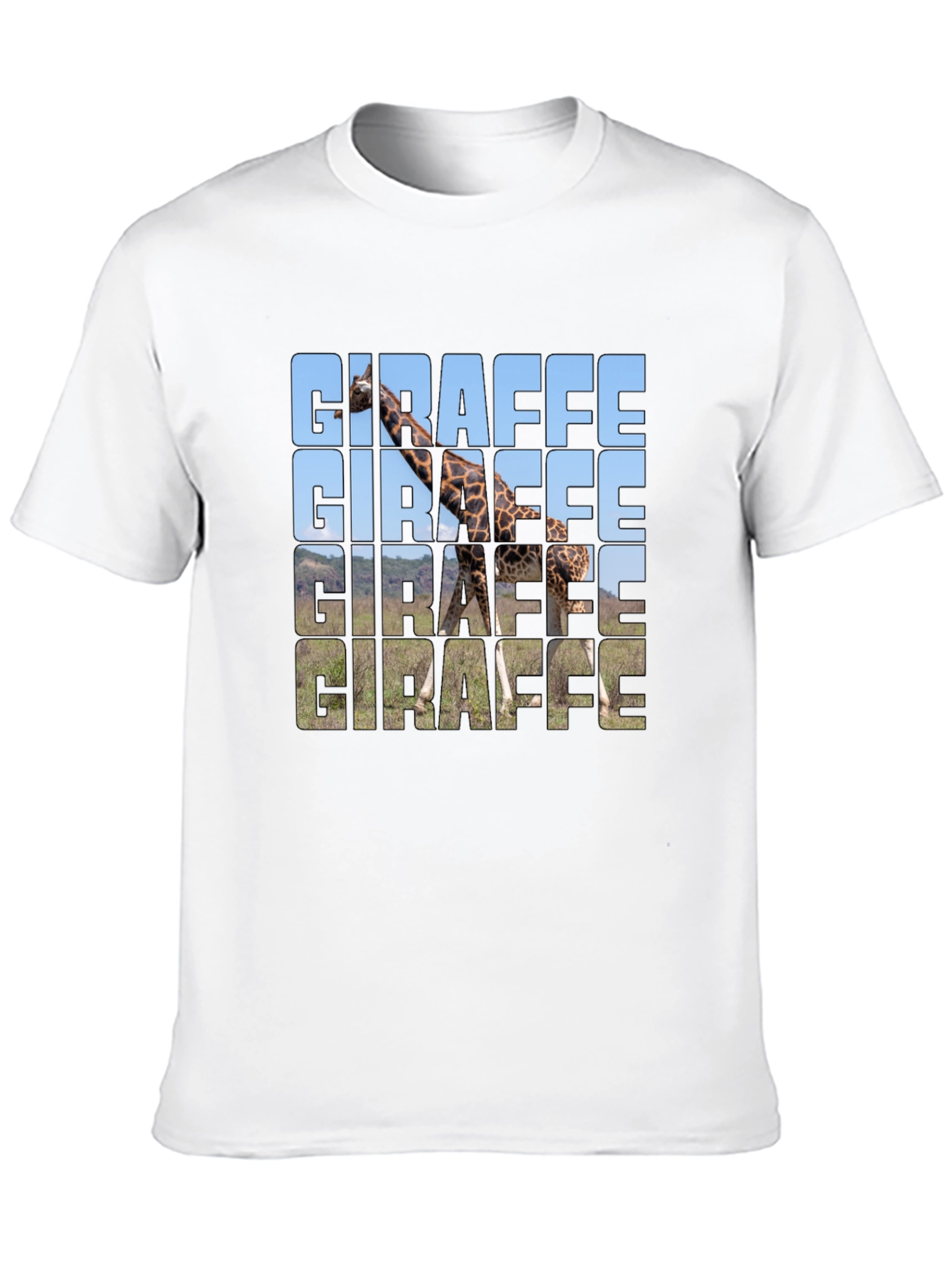 Giraffe Graphic T-Shirt - Trendy Animal Print Tee