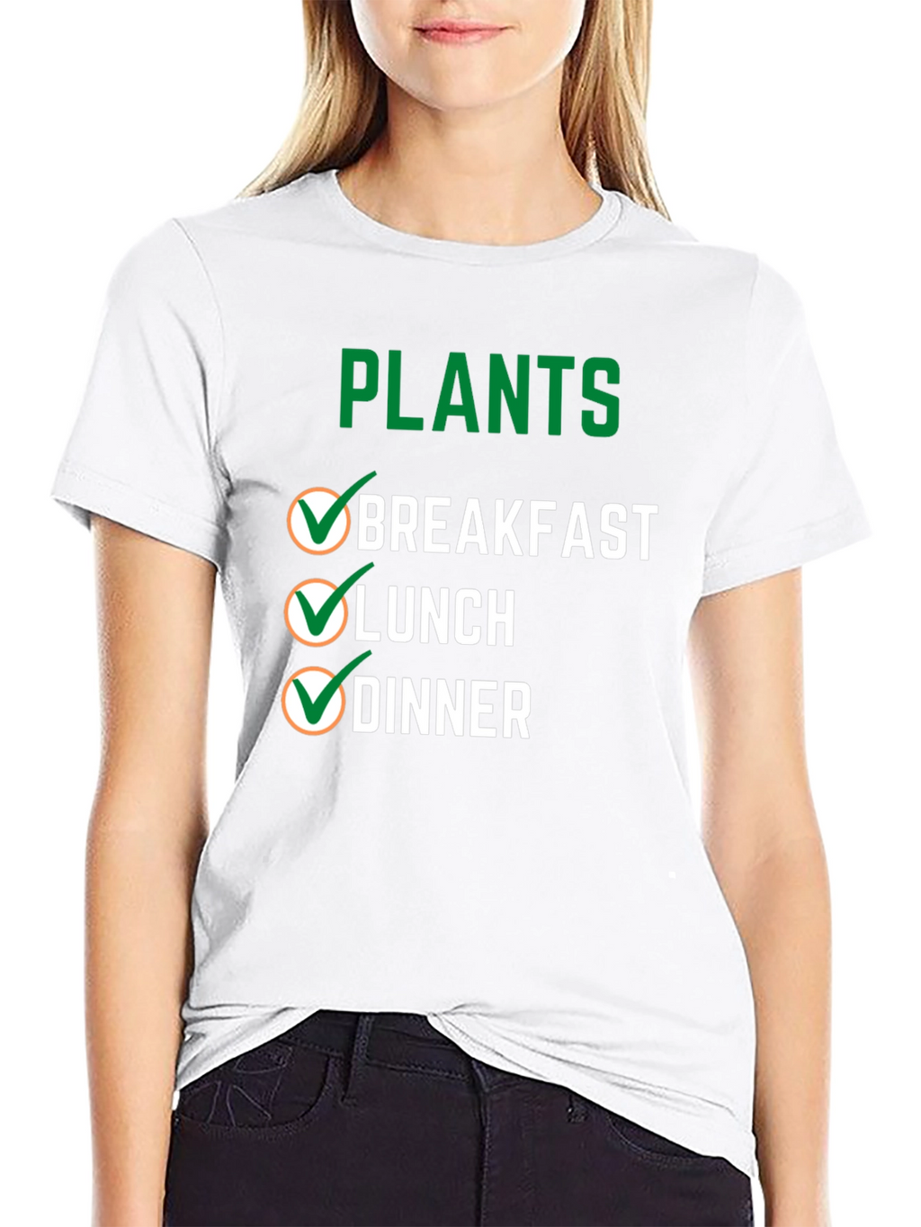 Plants Breakfast Lunch Dinner T-Shirt Vegan Tee