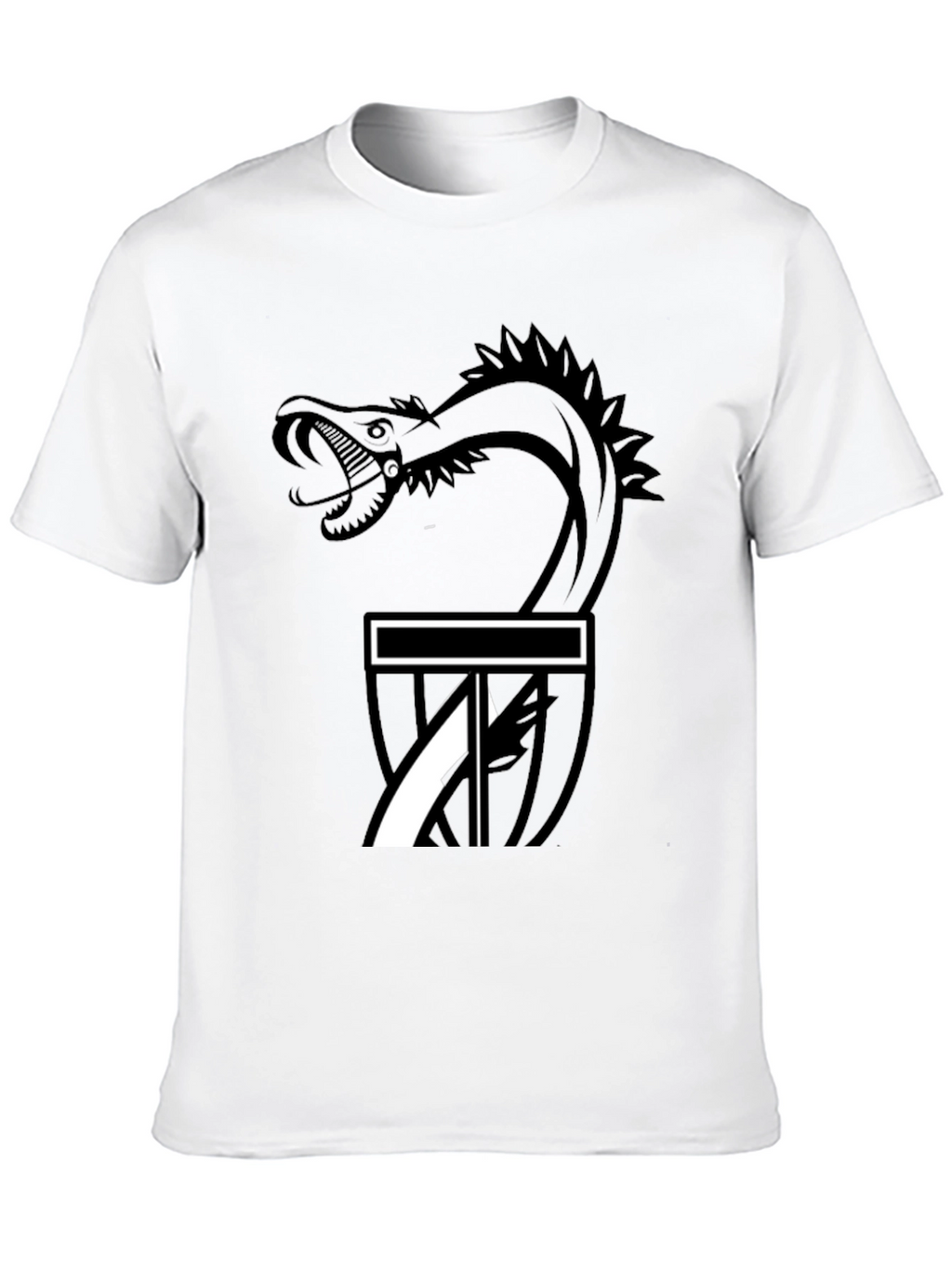 Serpent Strike Disc Golf T-Shirt - Black