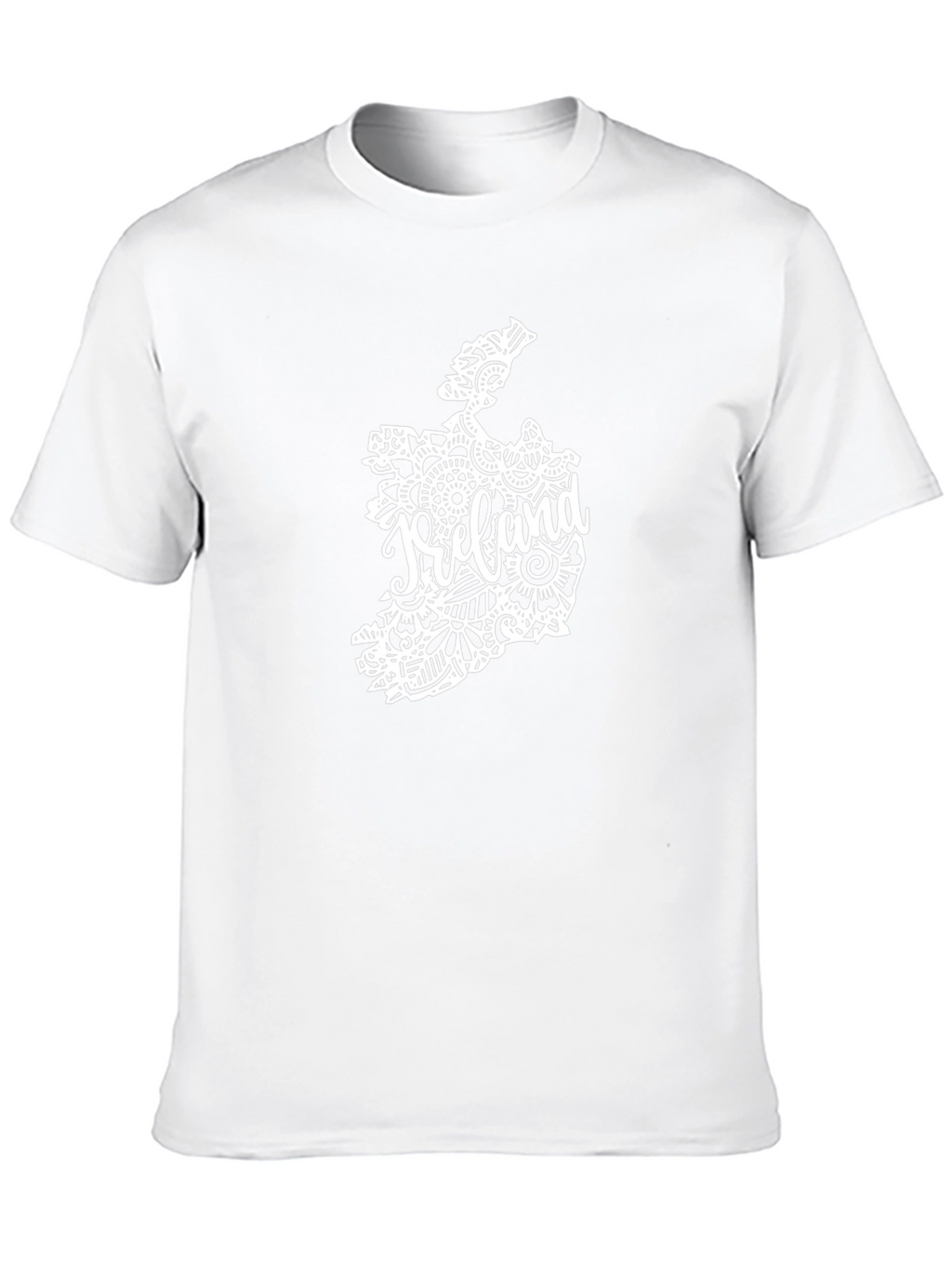 Ireland Map Graphic Tee - Black Cotton