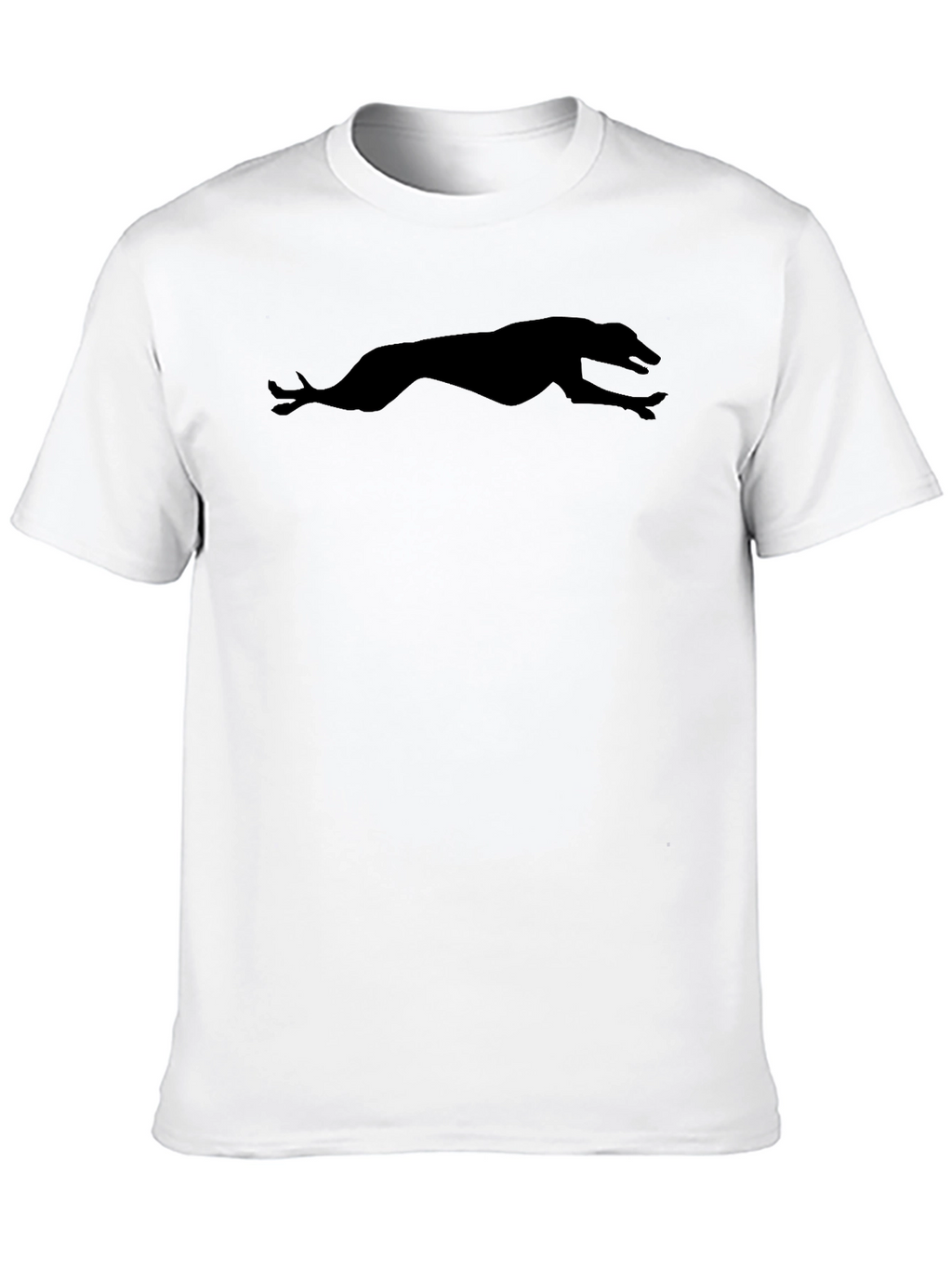 Black Greyhound Silhouette T-Shirt