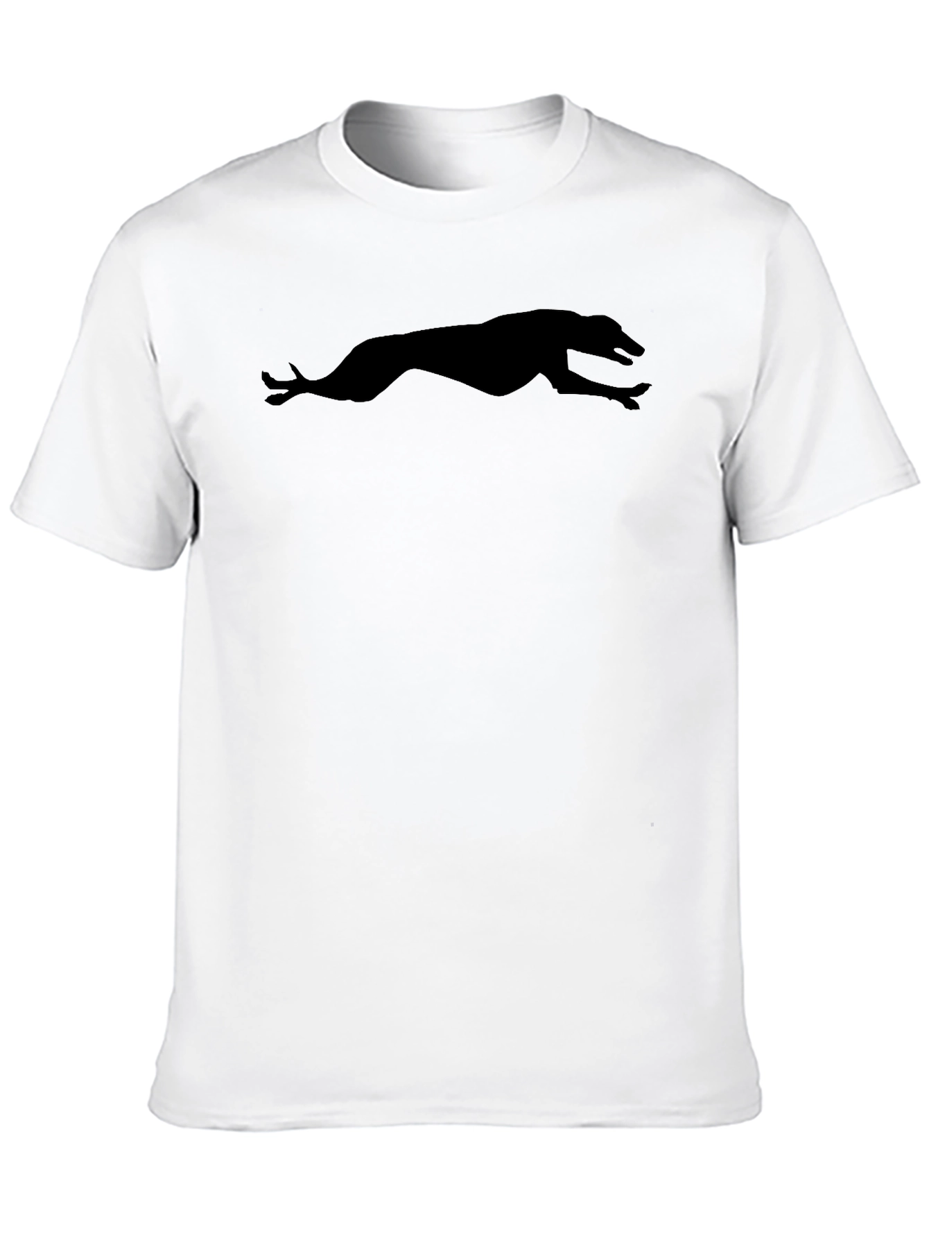 Black Greyhound Silhouette T-Shirt