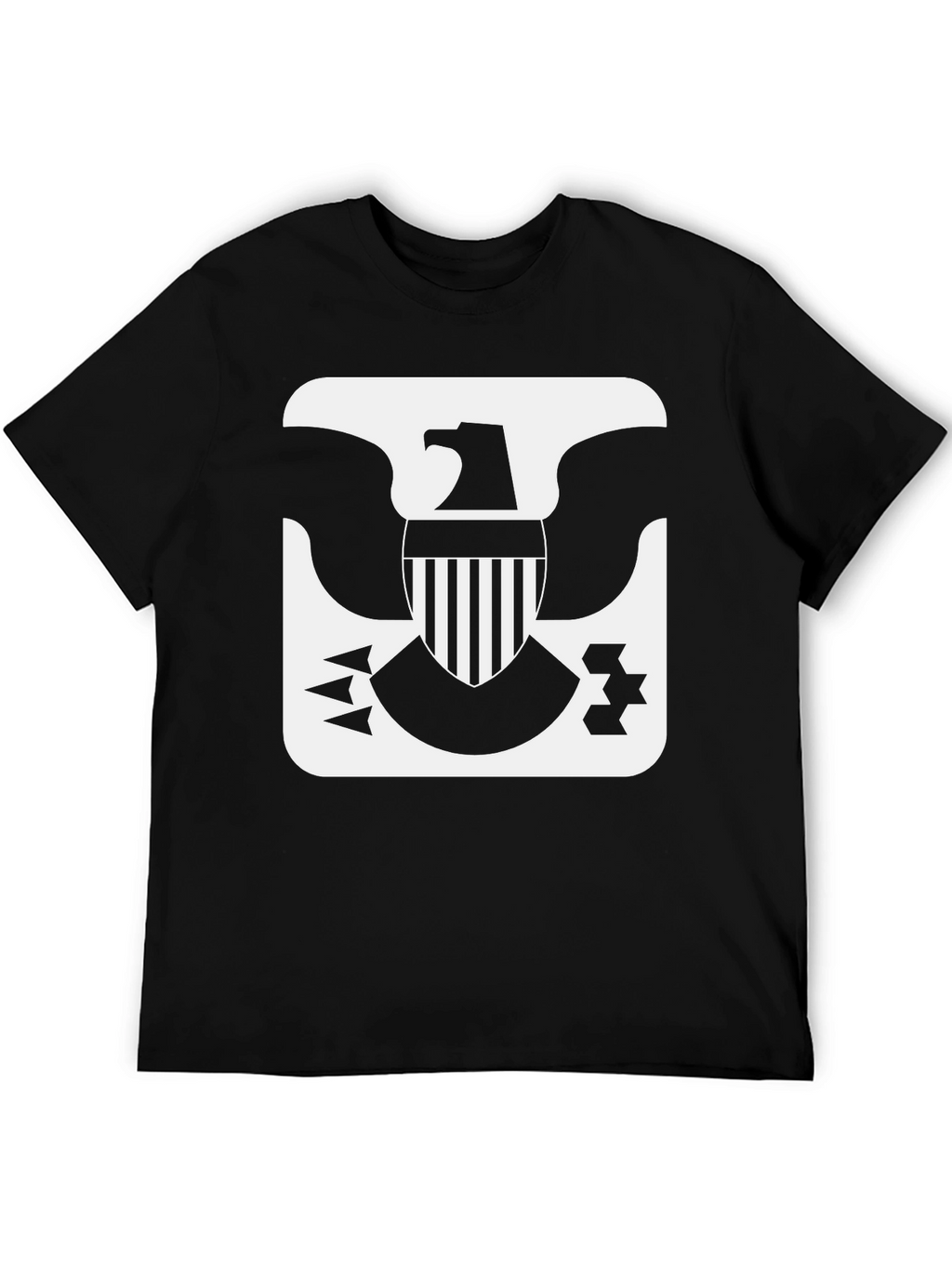 Eagle Emblem Graphic Tee - Black Casual Shirt