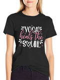 Yoga Heals the Soul Graphic T-Shirt