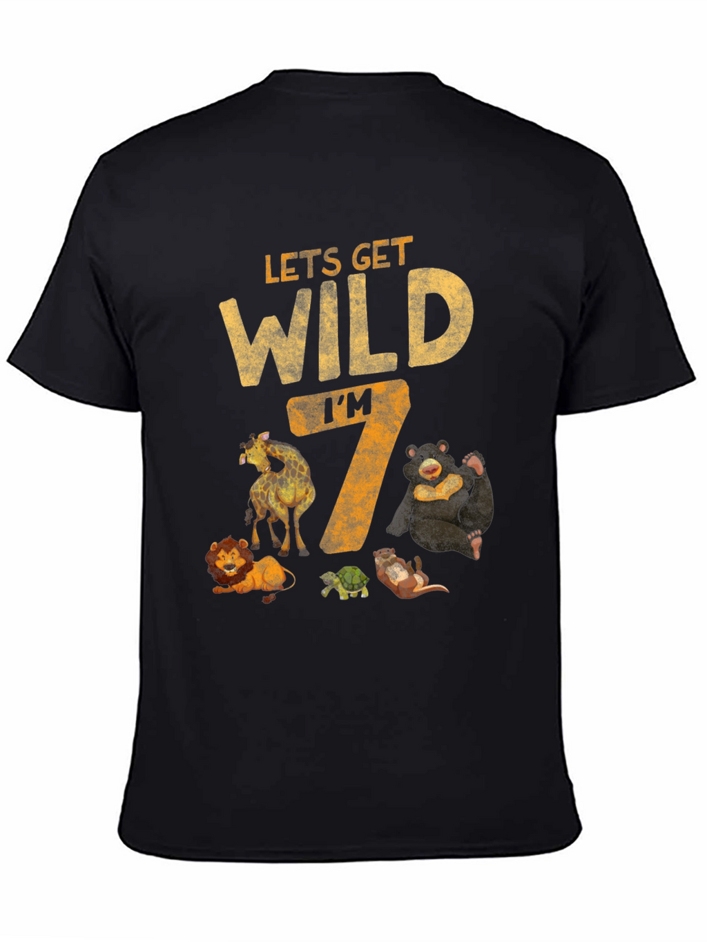 Lets Get Wild Im 7 Birthday T-Shirt