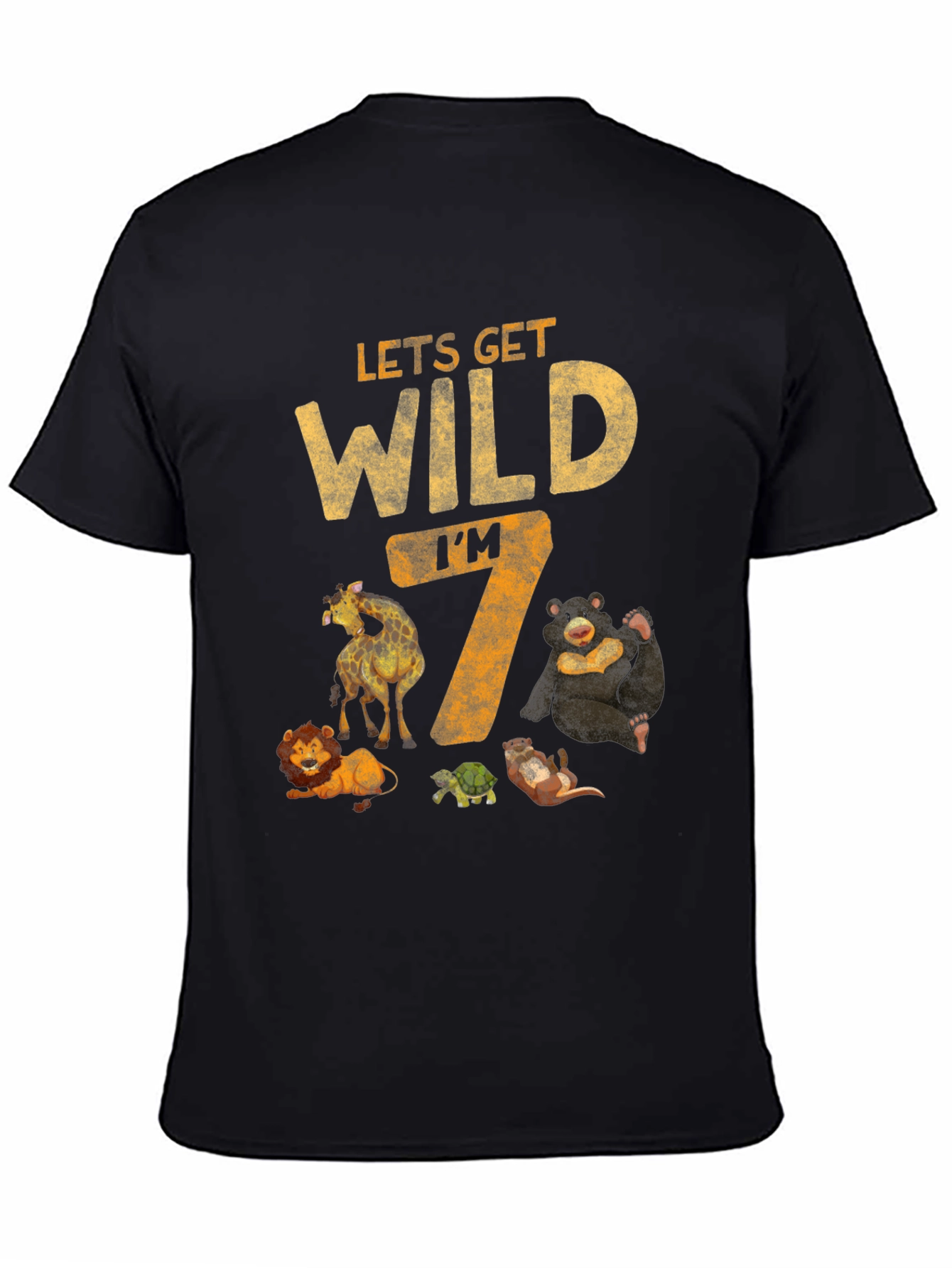 Lets Get Wild Im 7 Birthday T-Shirt
