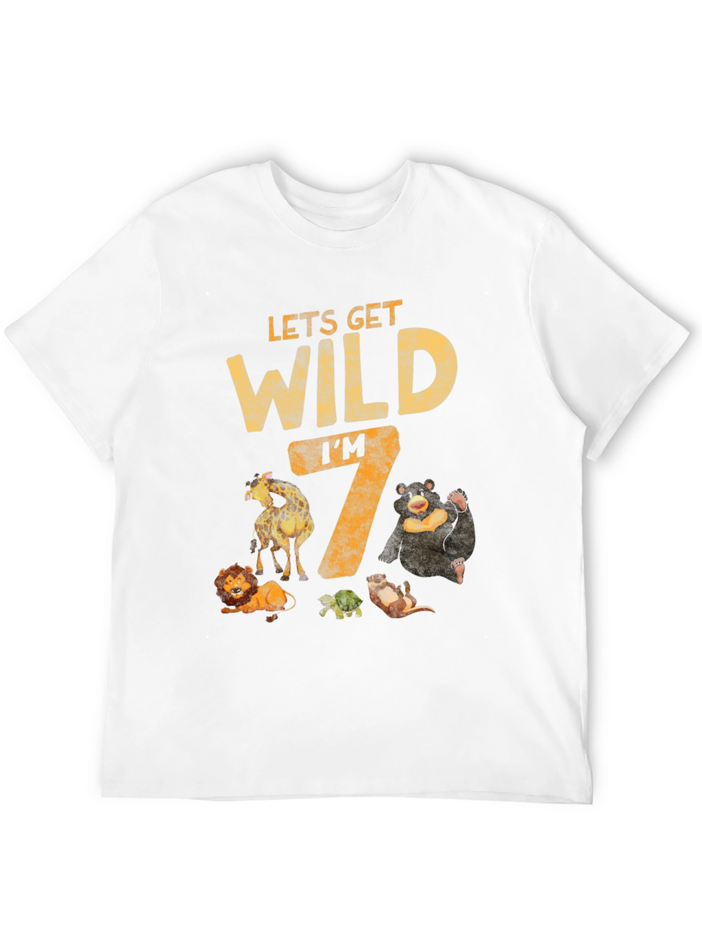 Lets Get Wild Im 7 Birthday T-Shirt