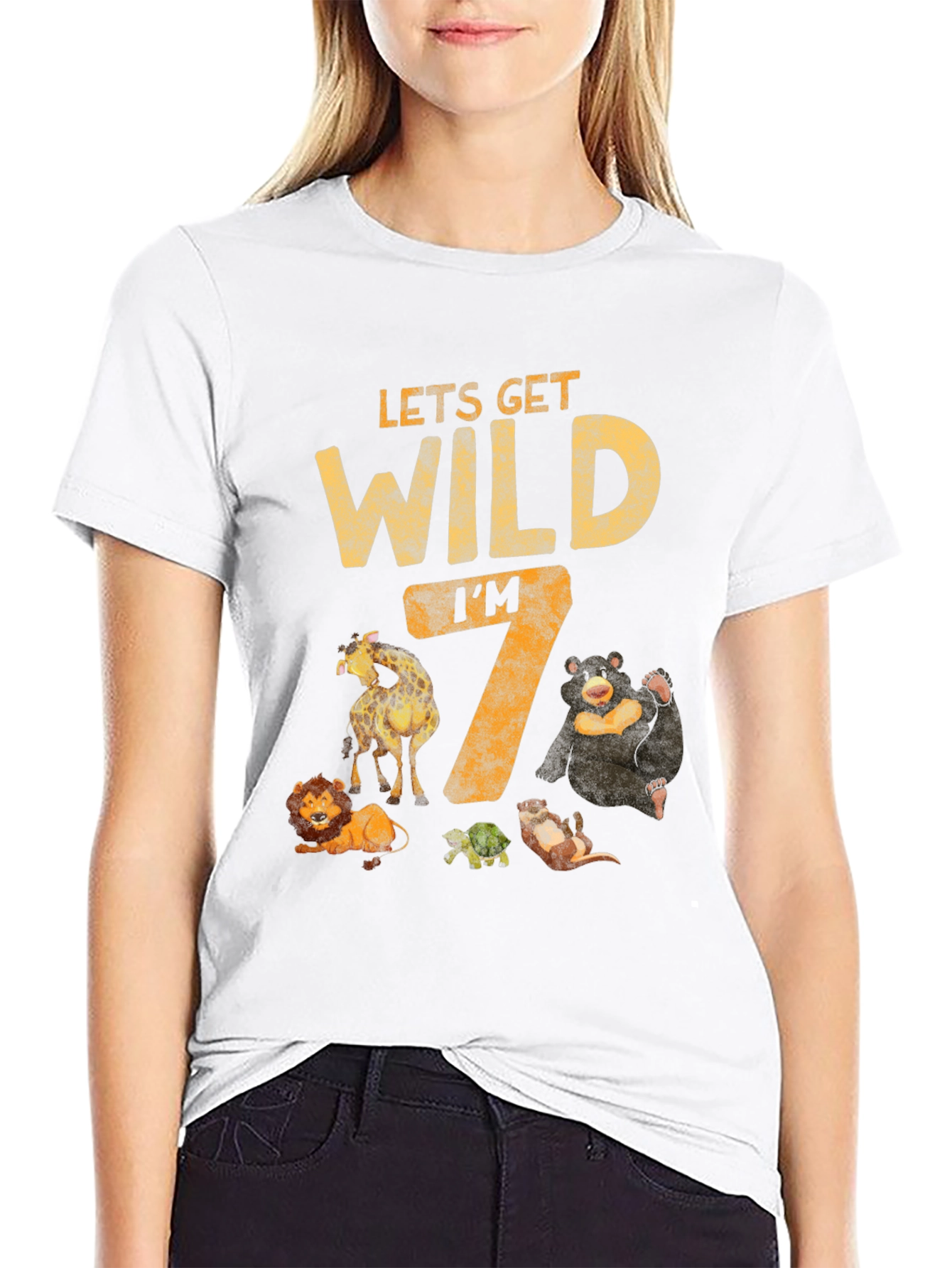 Lets Get Wild Im 7 Birthday T-Shirt