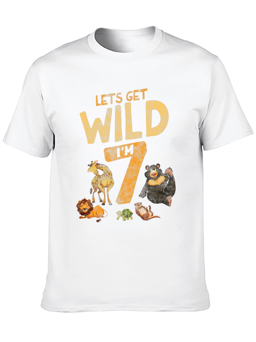 Lets Get Wild Im 7 Birthday T-Shirt