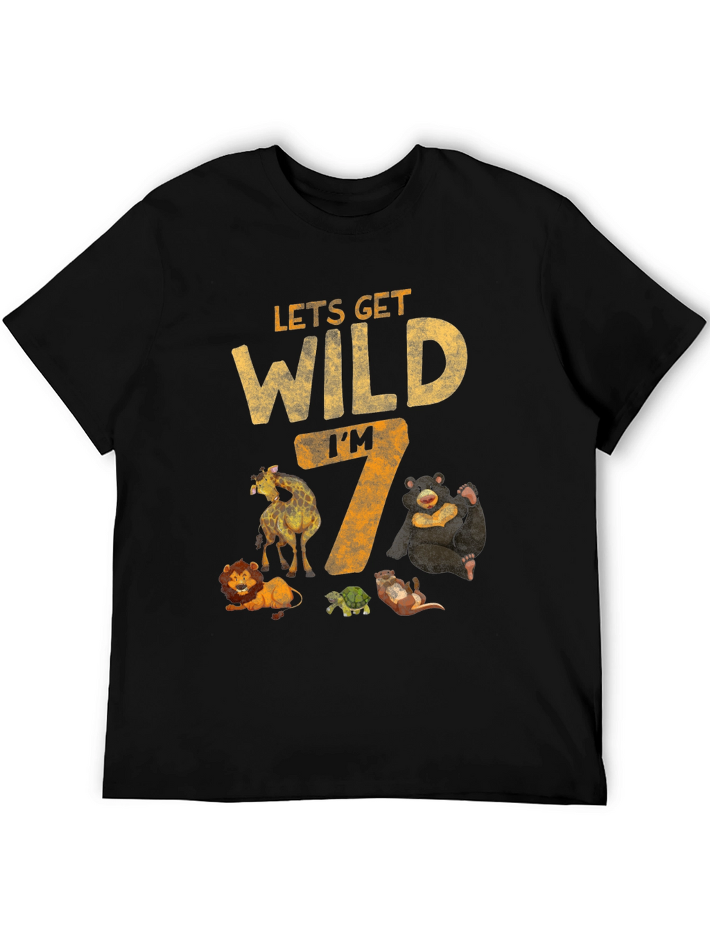 Lets Get Wild Im 7 Birthday T-Shirt