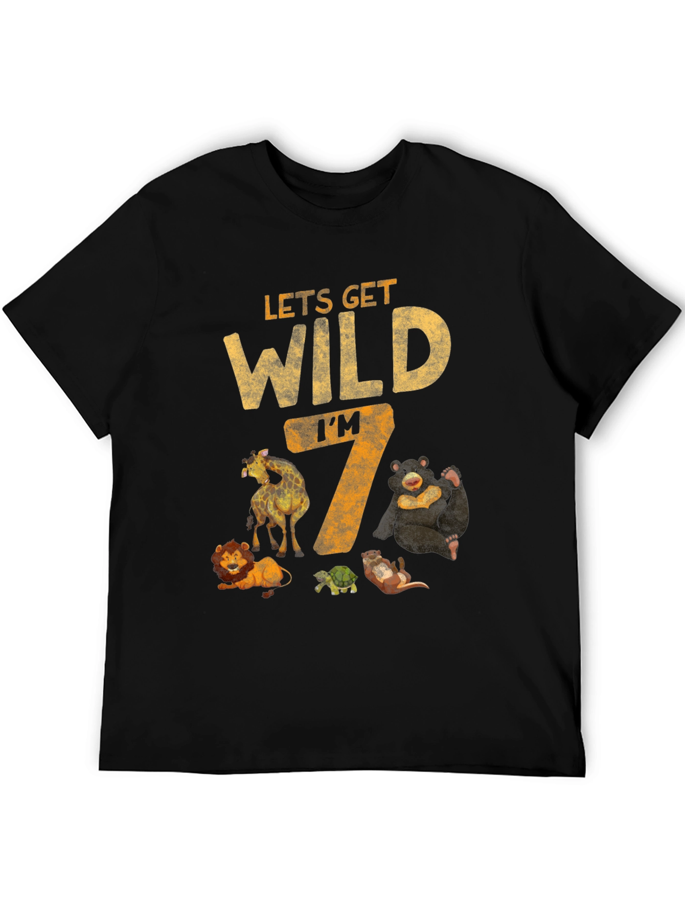 Lets Get Wild Im 7 Birthday T-Shirt