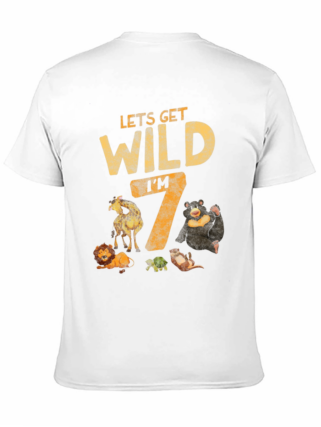 Lets Get Wild Im 7 Birthday T-Shirt