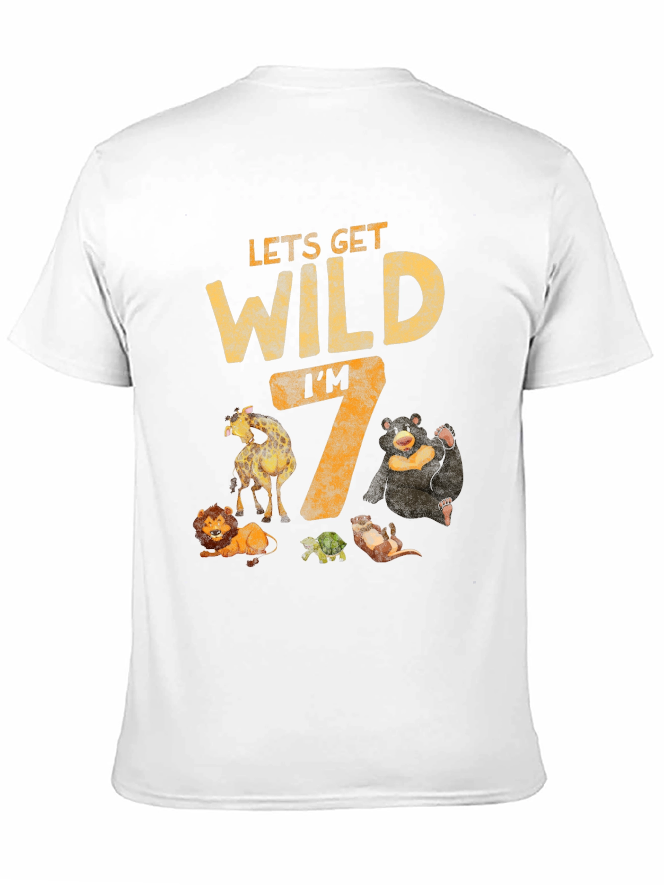 Lets Get Wild Im 7 Birthday T-Shirt