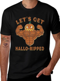 Hallo-Ripped Pumpkin Muscle T-Shirt