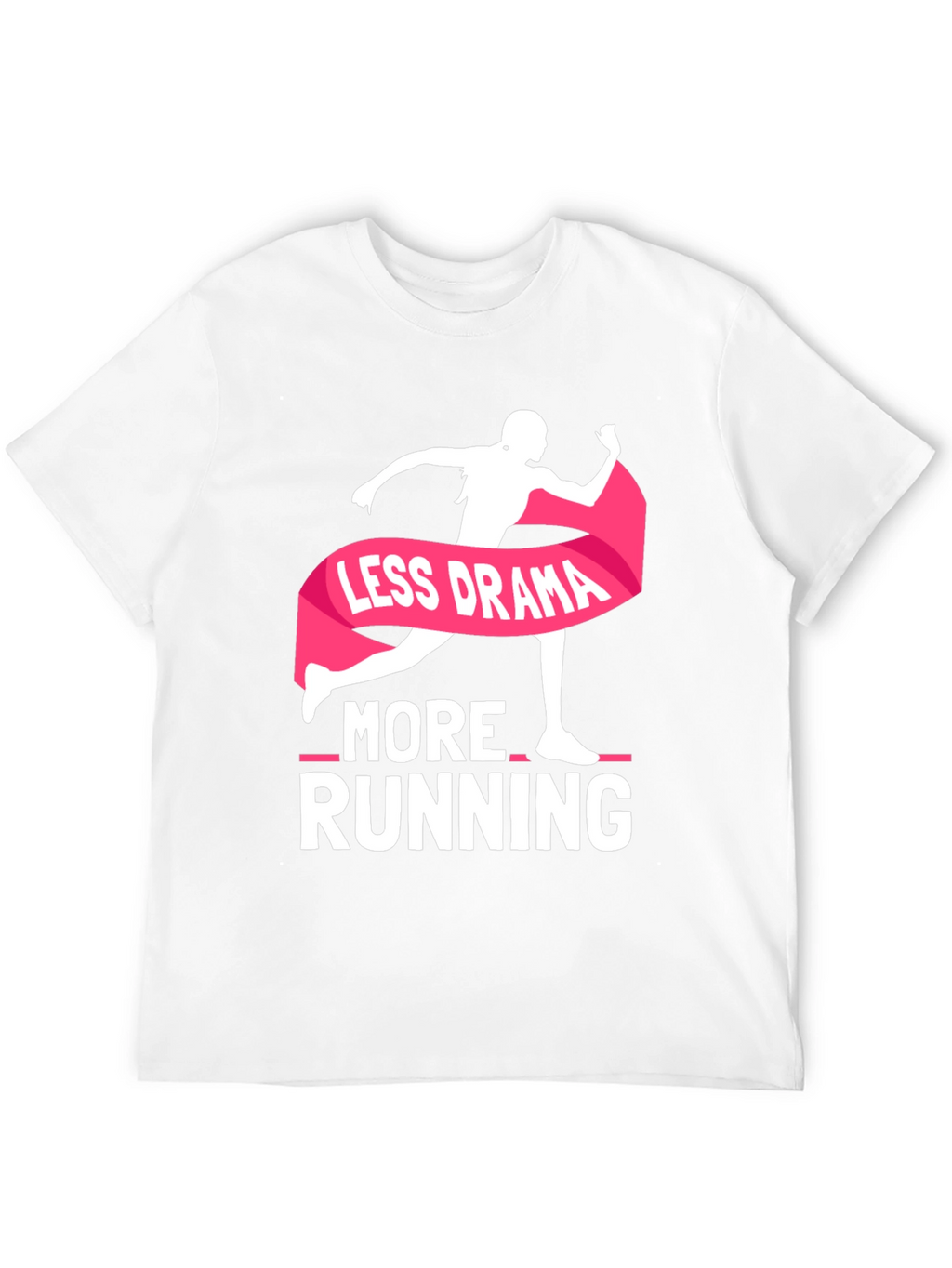 Less Drama More Running Black T-Shirt