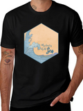 My Heart is by the Sea Black T-Shirt