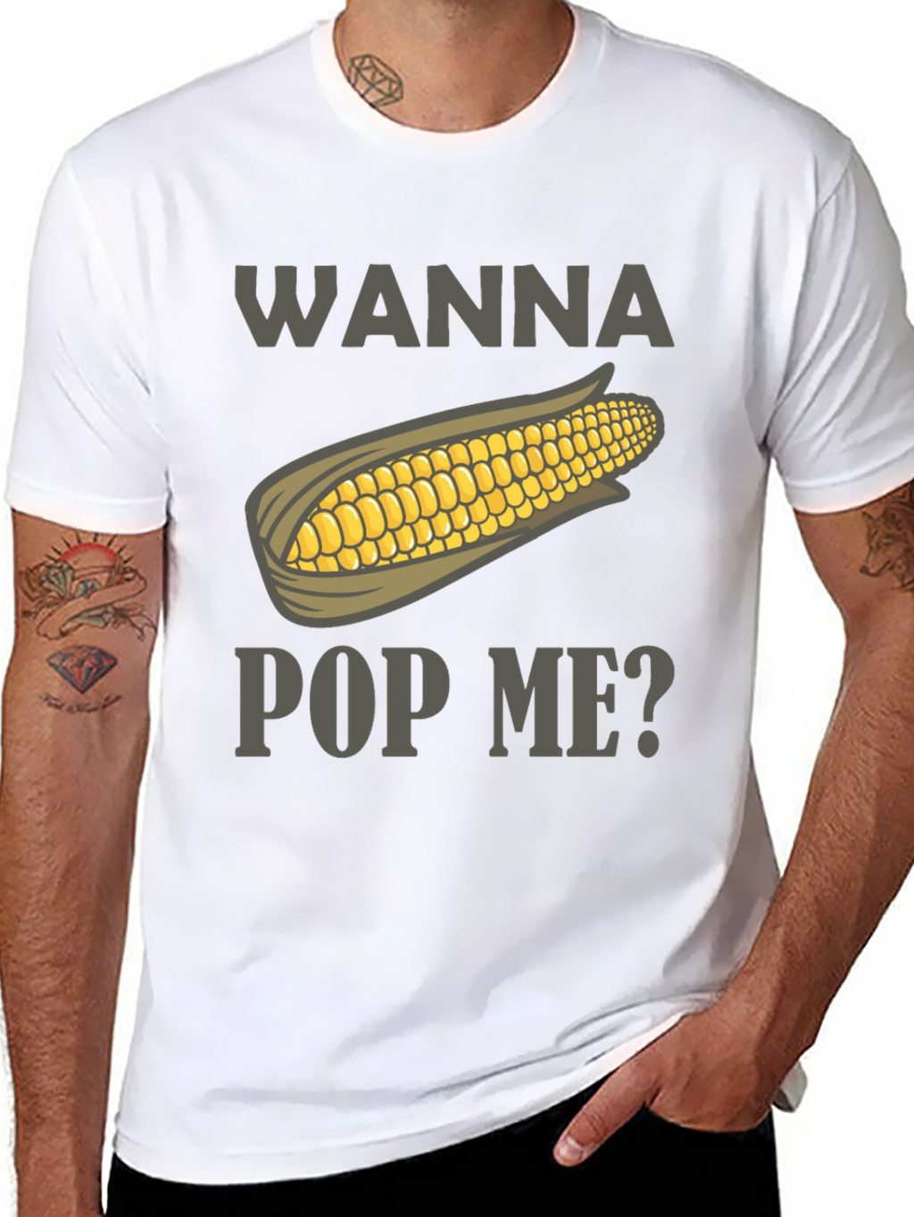 Wanna Pop Me? Corn Graphic Tee