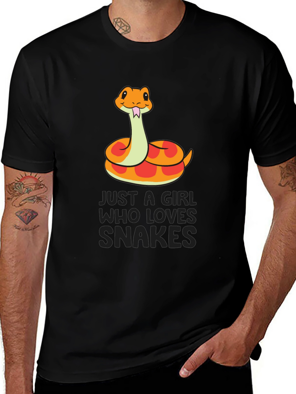 Girl Who Loves Snakes T-Shirt