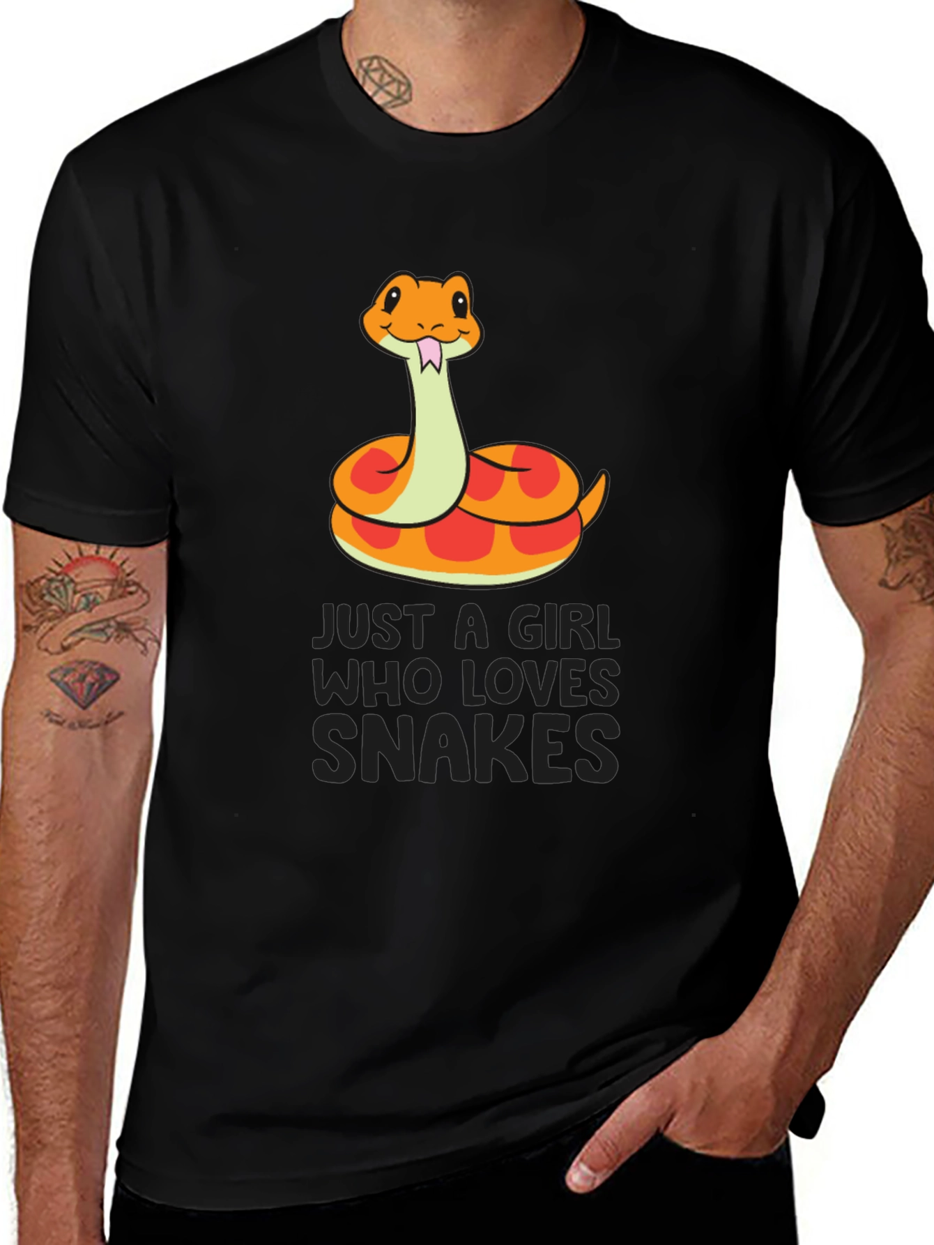 Girl Who Loves Snakes T-Shirt