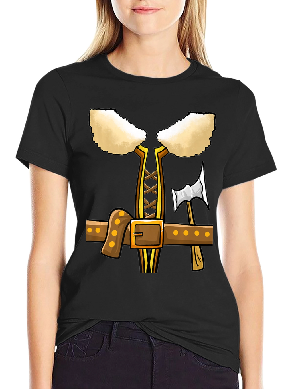 Viking Costume T-Shirt - Cartoon Design Tee