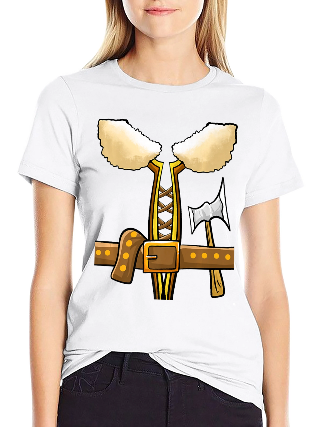 Viking Costume T-Shirt - Cartoon Design Tee