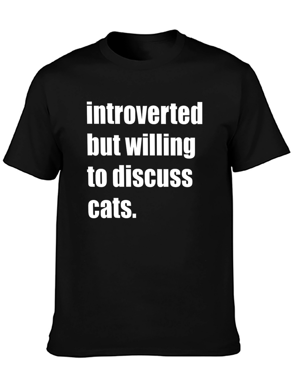 Introverted Cat Lover T-Shirt - Funny & Comfy Tee