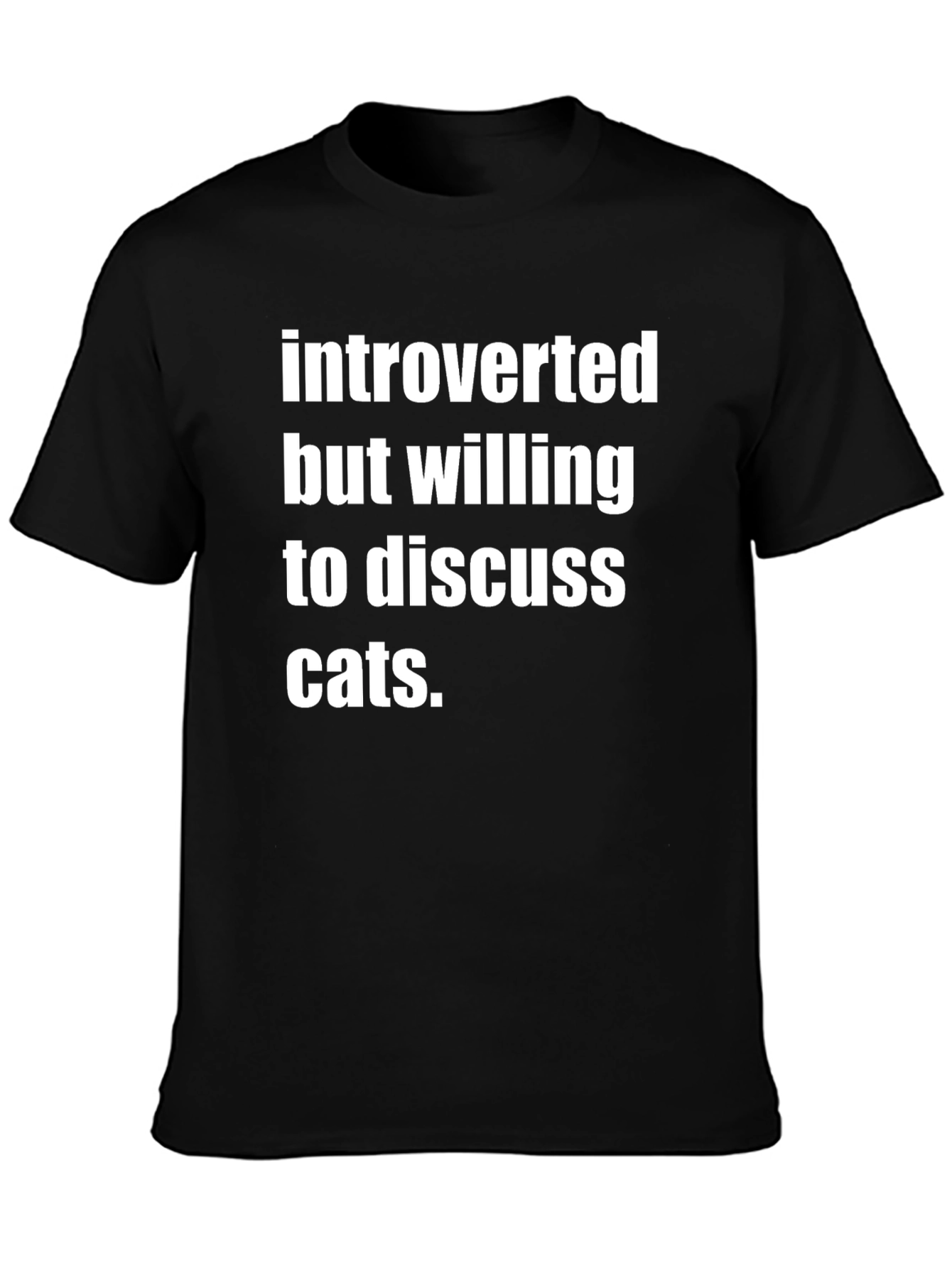 Introverted Cat Lover T-Shirt - Funny & Comfy Tee