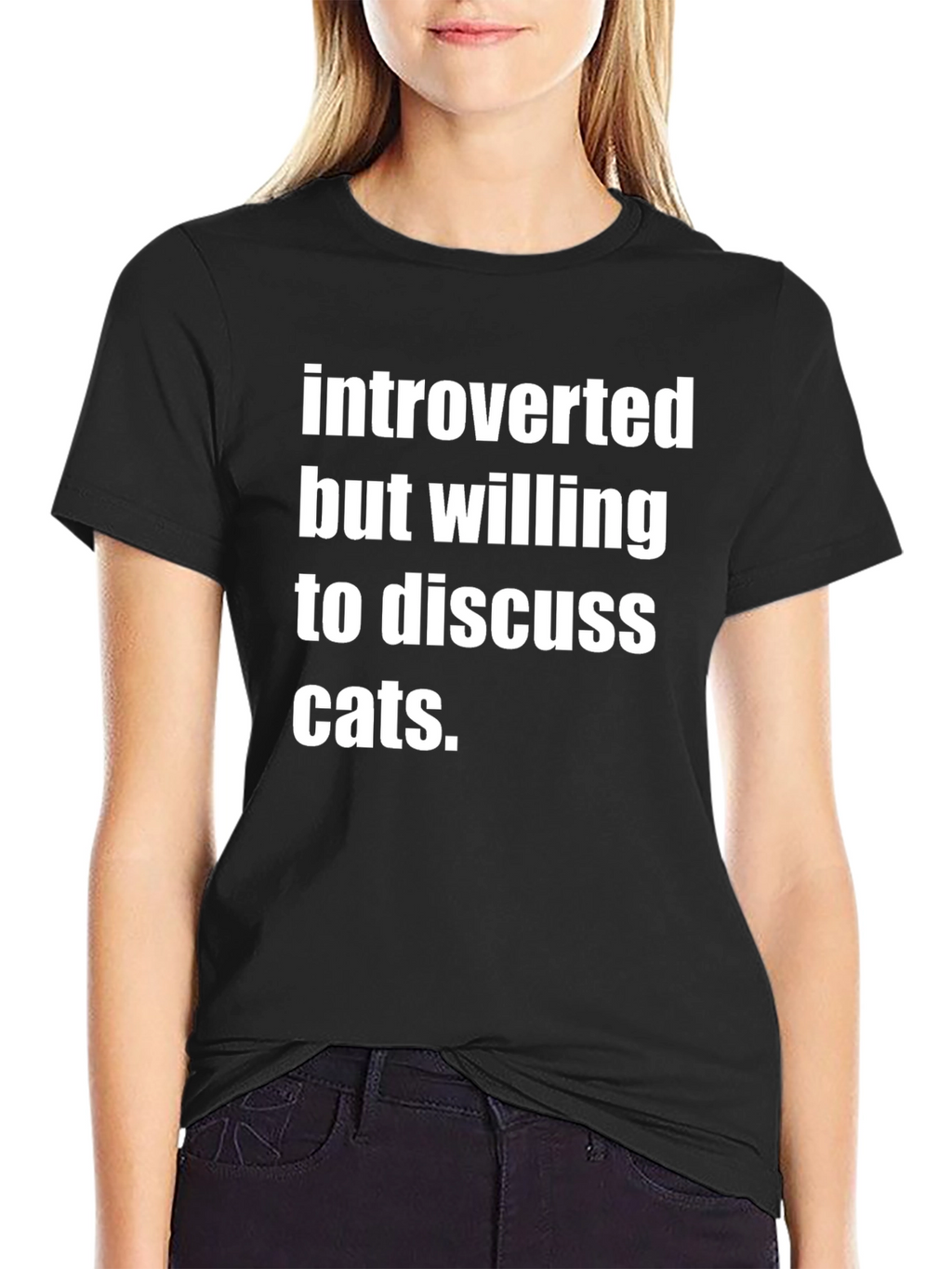 Introverted Cat Lover T-Shirt - Funny & Comfy Tee