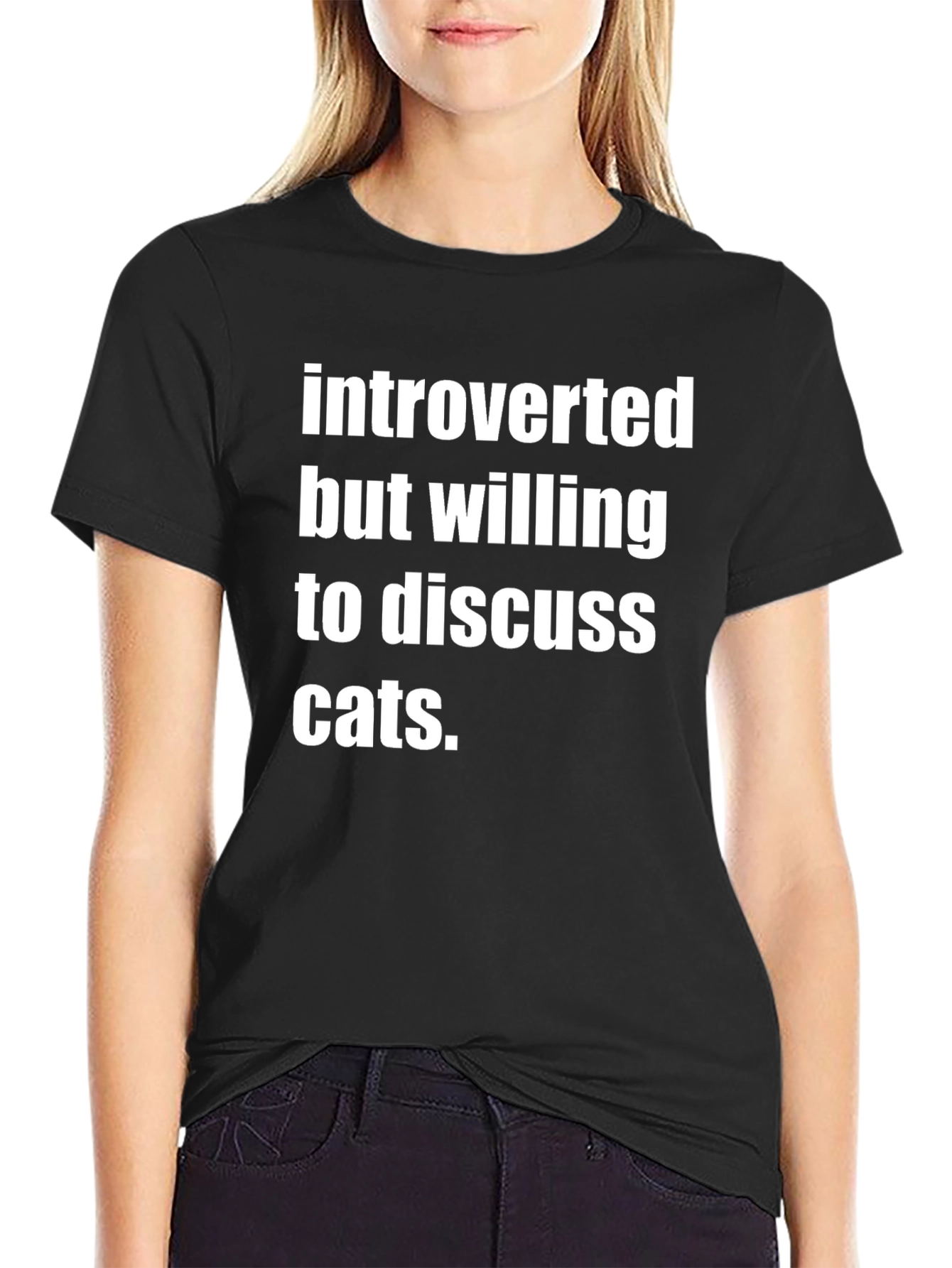 Introverted Cat Lover T-Shirt - Funny & Comfy Tee