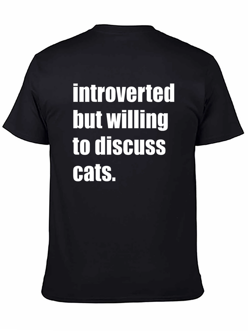 Introverted Cat Lover T-Shirt - Funny & Comfy Tee