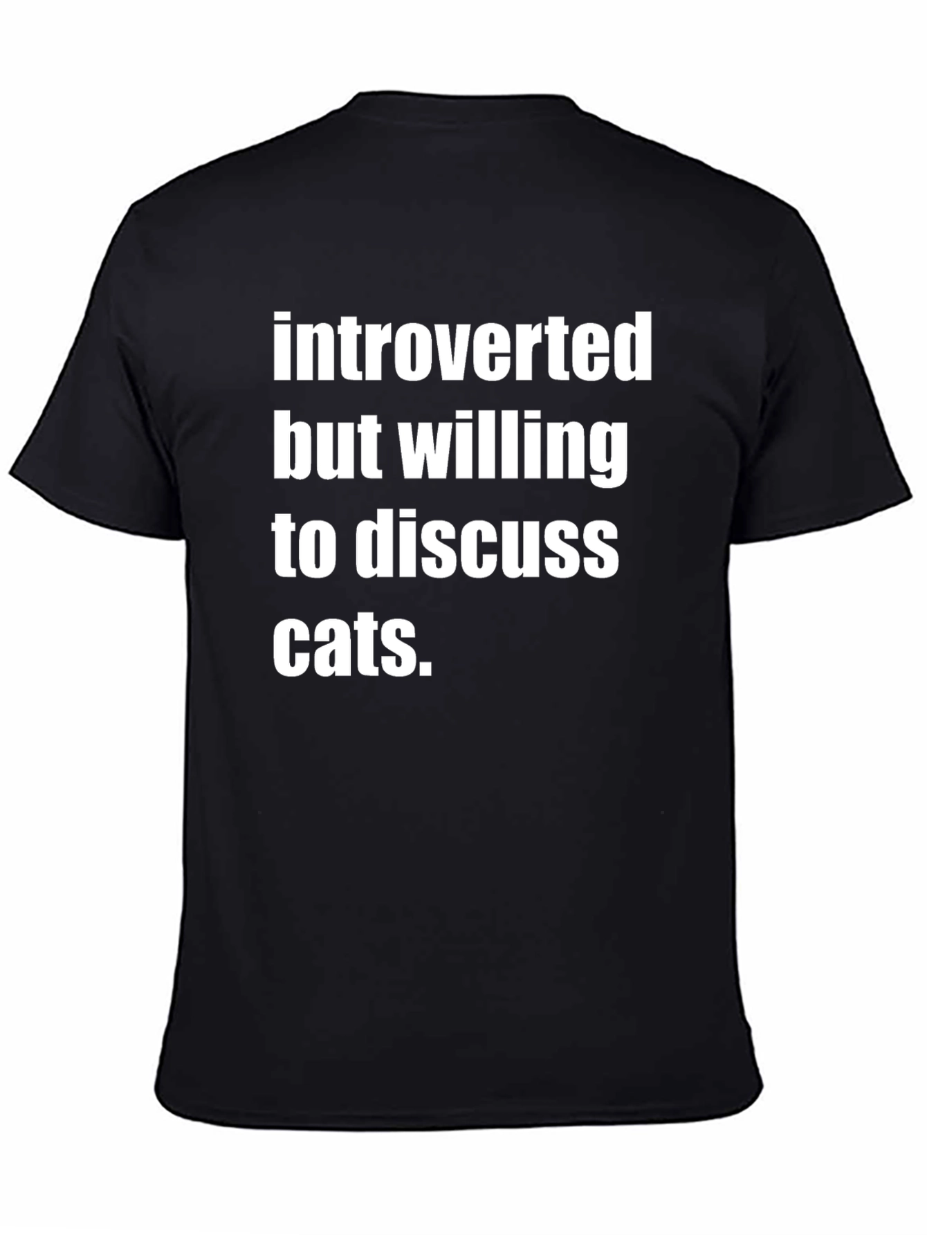 Introverted Cat Lover T-Shirt - Funny & Comfy Tee