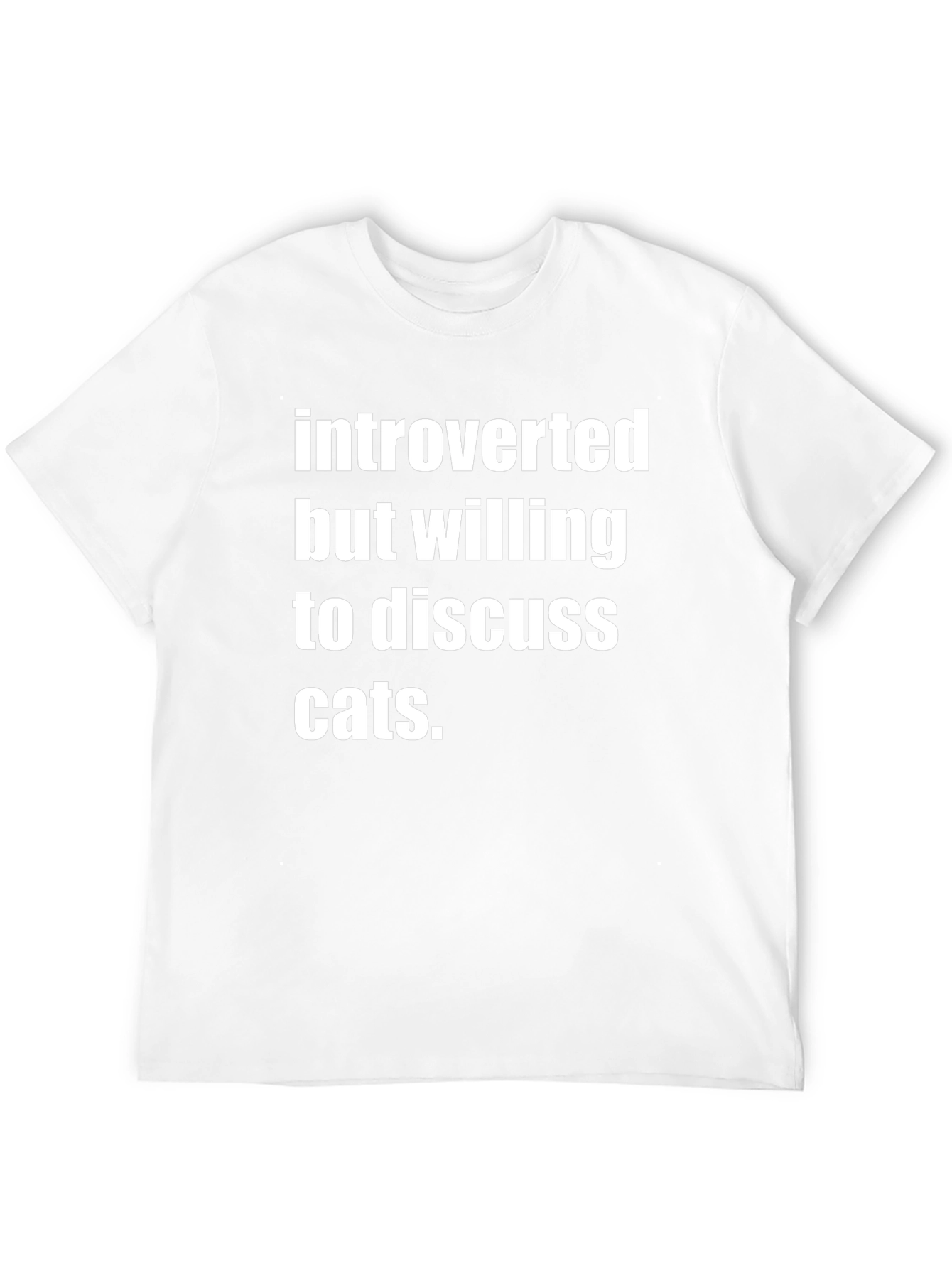 Introverted Cat Lover T-Shirt - Funny & Comfy Tee