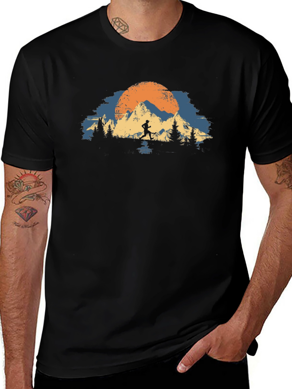 Outdoor Running T-Shirt - Adventure Design