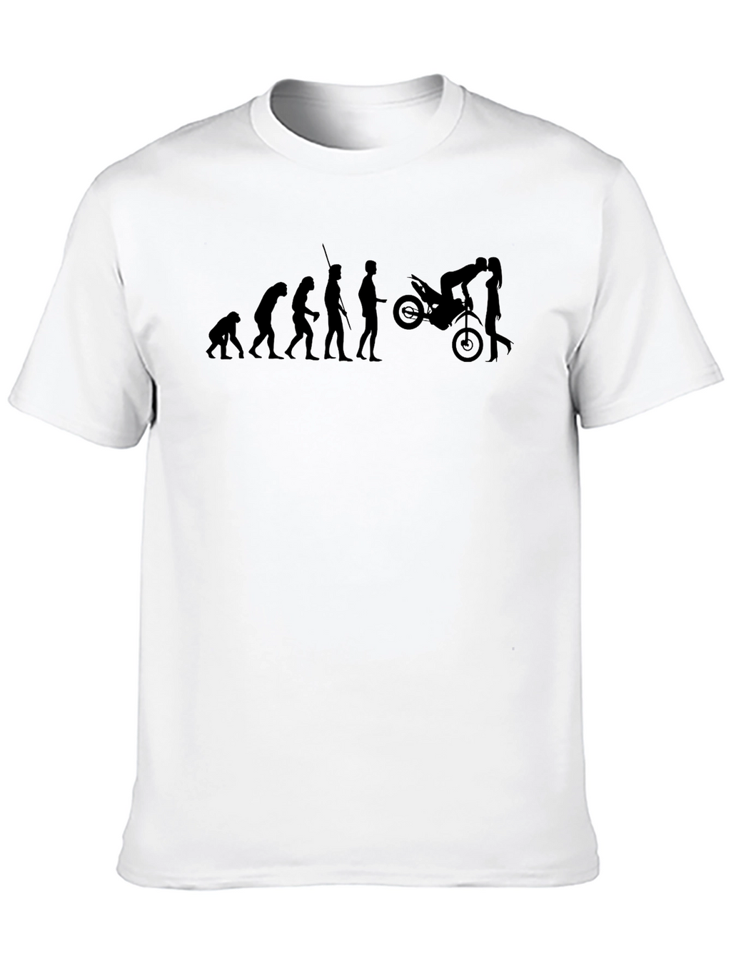 Evolution of Man Motorcycle T-Shirt