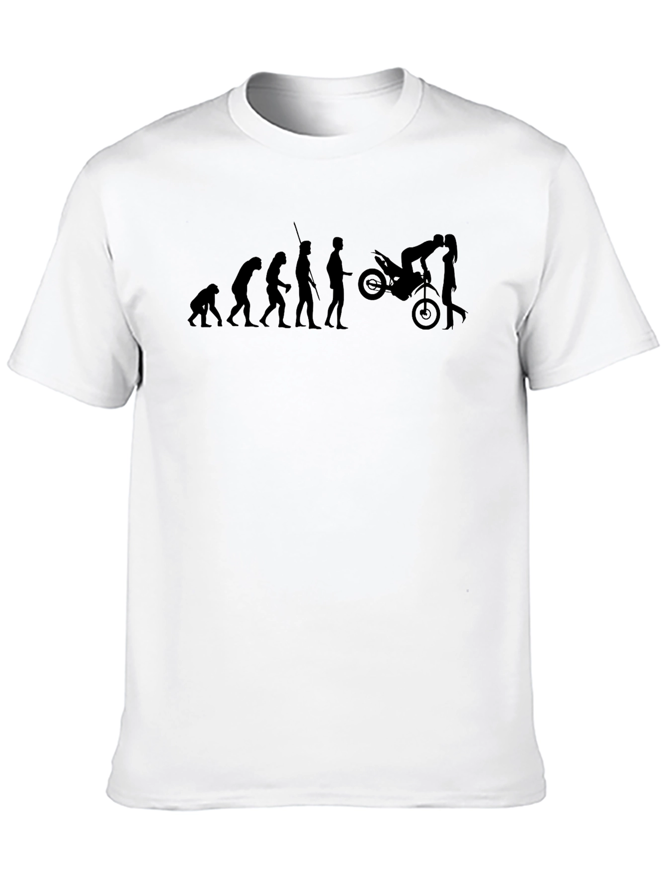 Evolution of Man Motorcycle T-Shirt